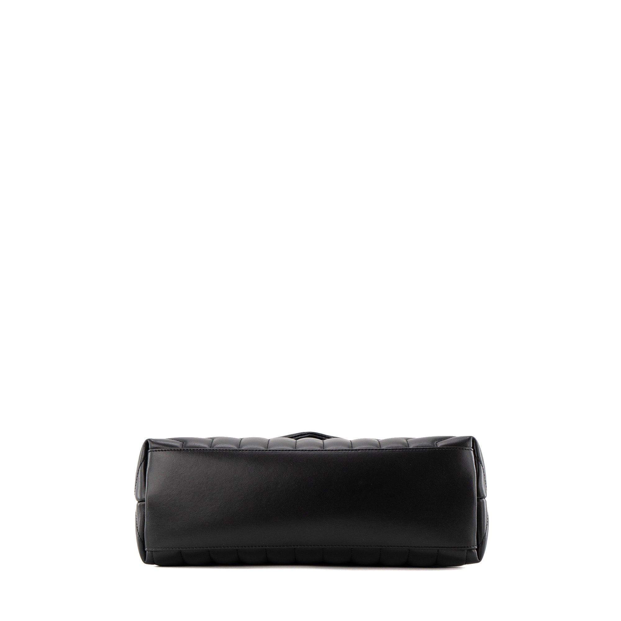 SAINT LAURENT - Sac à bandoulière Loulou Médium Saint Laurent en cuir lisse noir