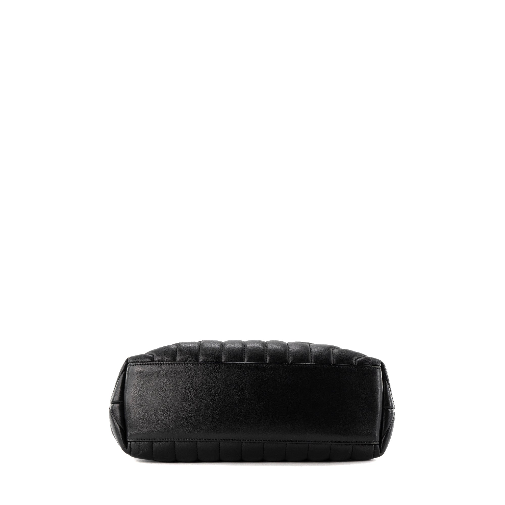 SAINT LAURENT - Sac à bandoulière Loulou Medium Saint Laurent en cuir lisse noir