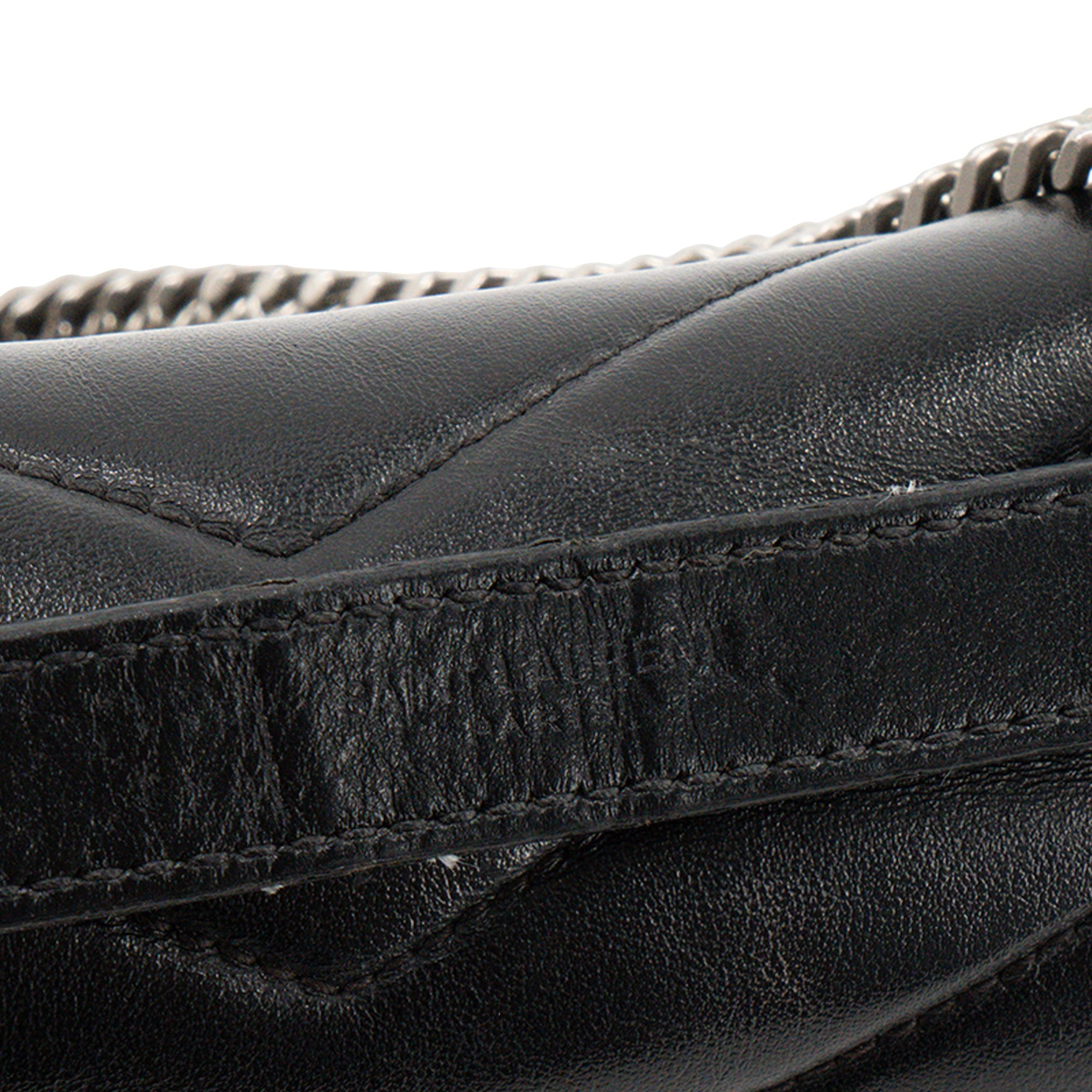 SAINT LAURENT - Sac à bandoulière Loulou Small Saint Laurent en cuir lisse
