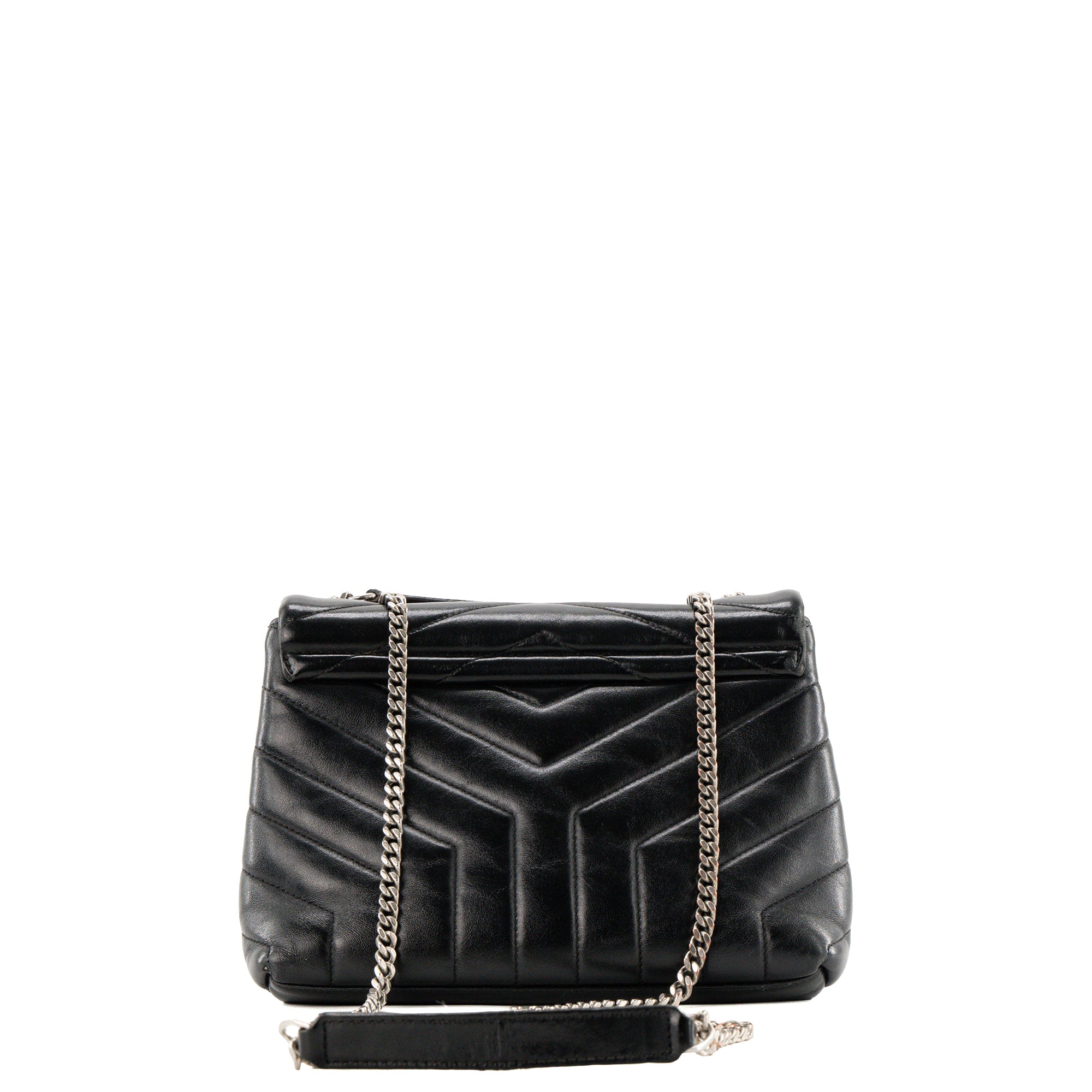 SAINT LAURENT - Sac à bandoulière Loulou Small Saint Laurent en cuir lisse