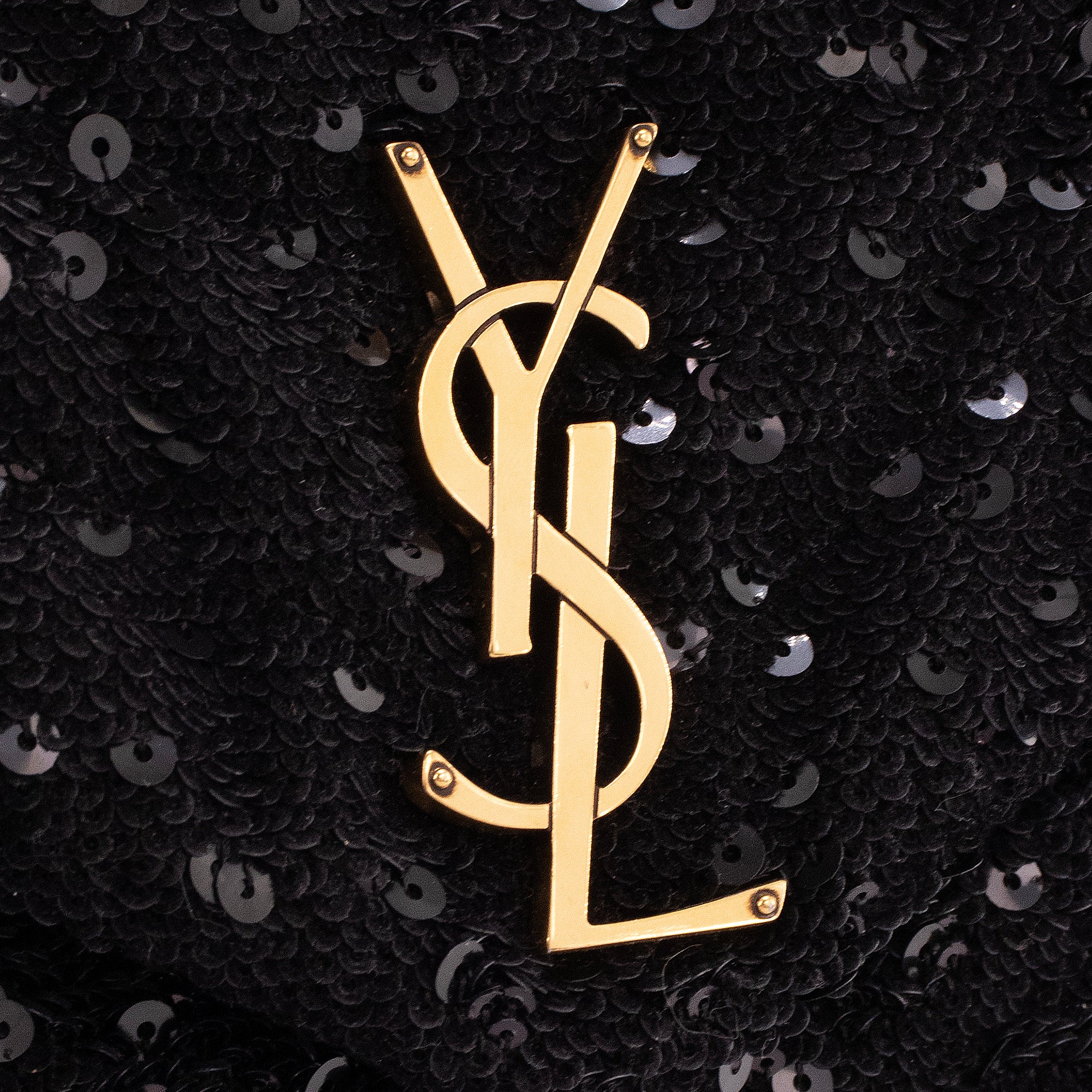 SAINT LAURENT - Sac à bandoulière Loulou Small Saint Laurent orné de sequins