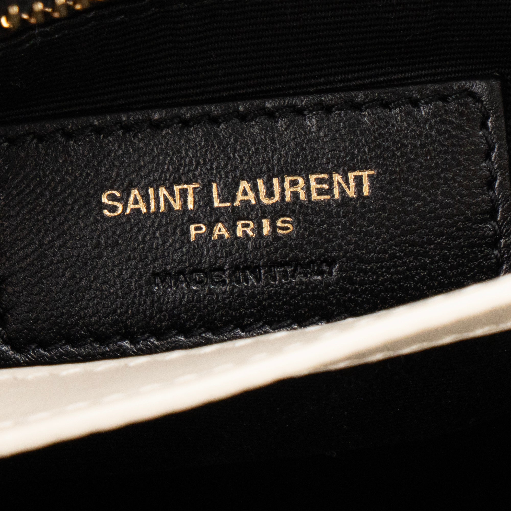 SAINT LAURENT - Sac à bandoulière Loulou Toy Saint Laurent en cuir lisse beige