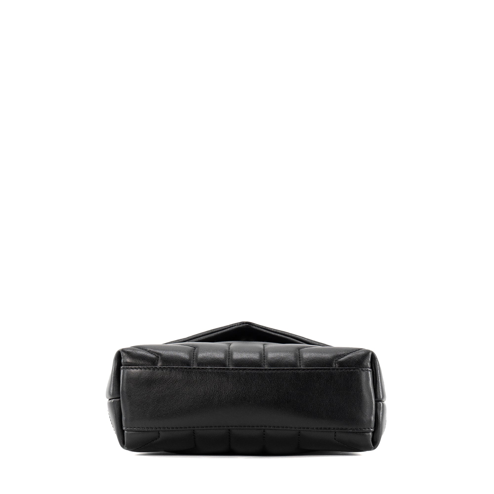 SAINT LAURENT - Sac à bandoulière Loulou Toy Saint Laurent en cuir lisse noir