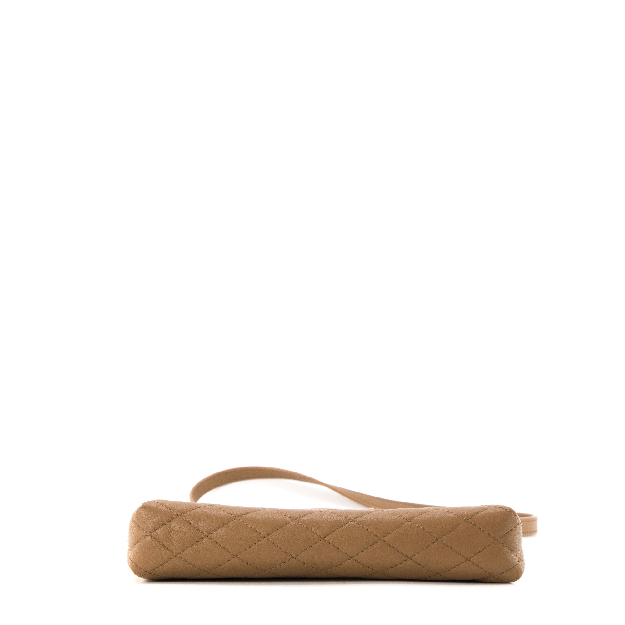 SAINT LAURENT - Sac à bandoulière Mini Gaby Saint Laurent en cuir lisse marron
