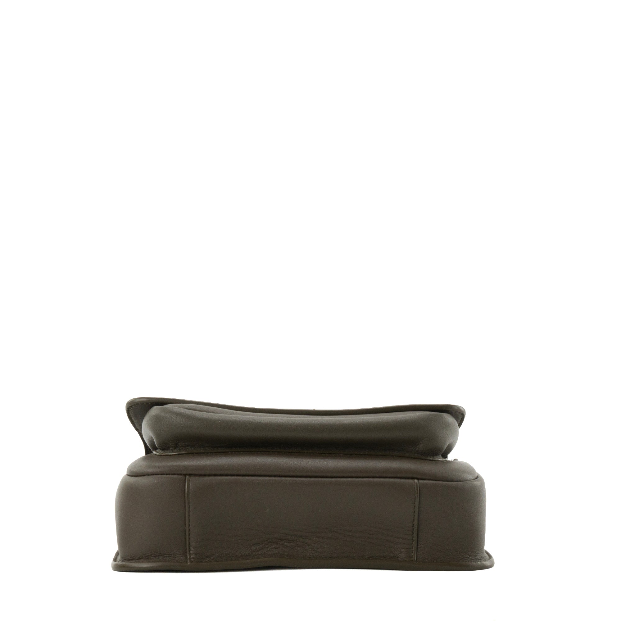 SAINT LAURENT - Sac à bandoulière Niki Satchel Saint Laurent en cuir lisse kaki