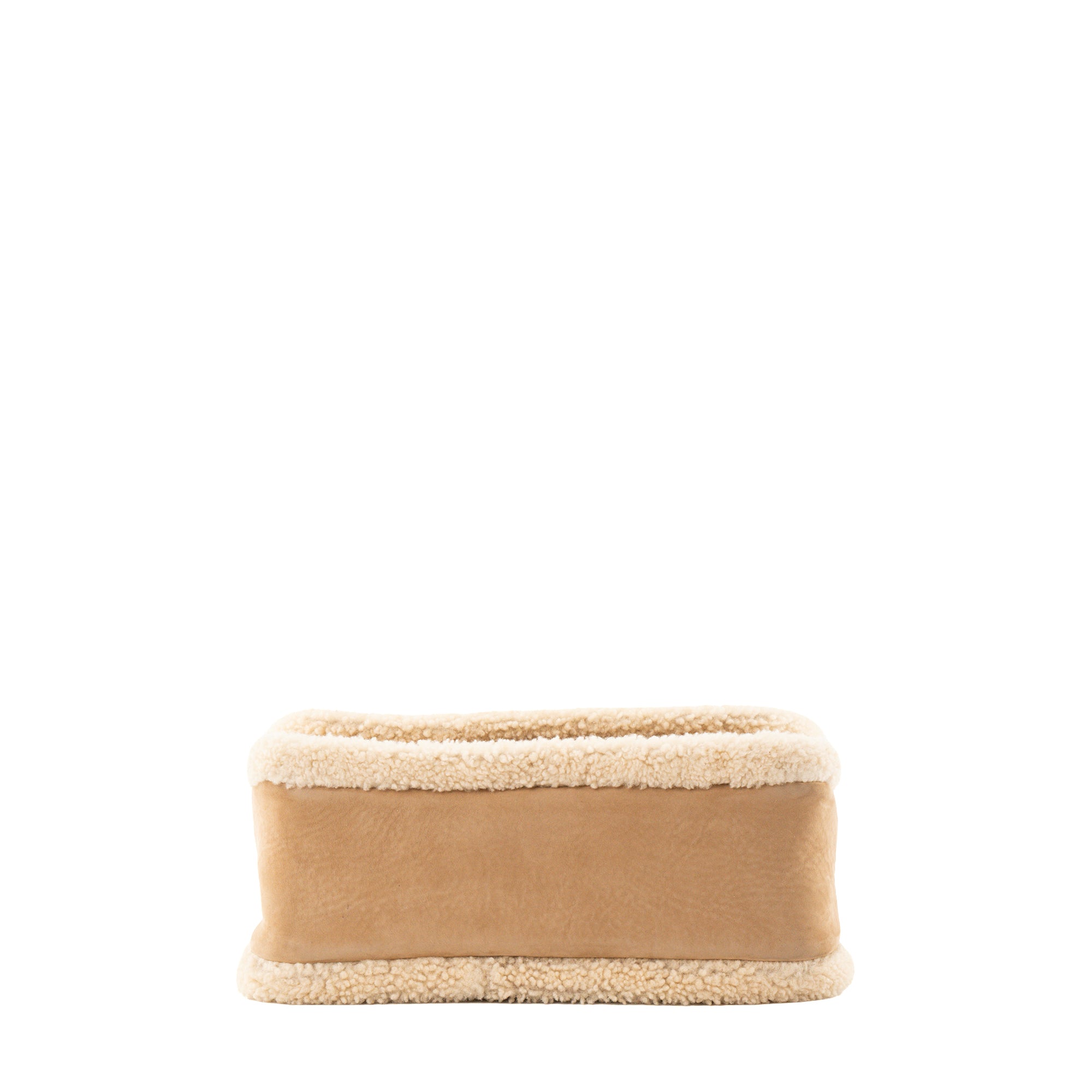 SAINT LAURENT - Sac à bandoulière Niki Saint Laurent en shearling et daim marron
