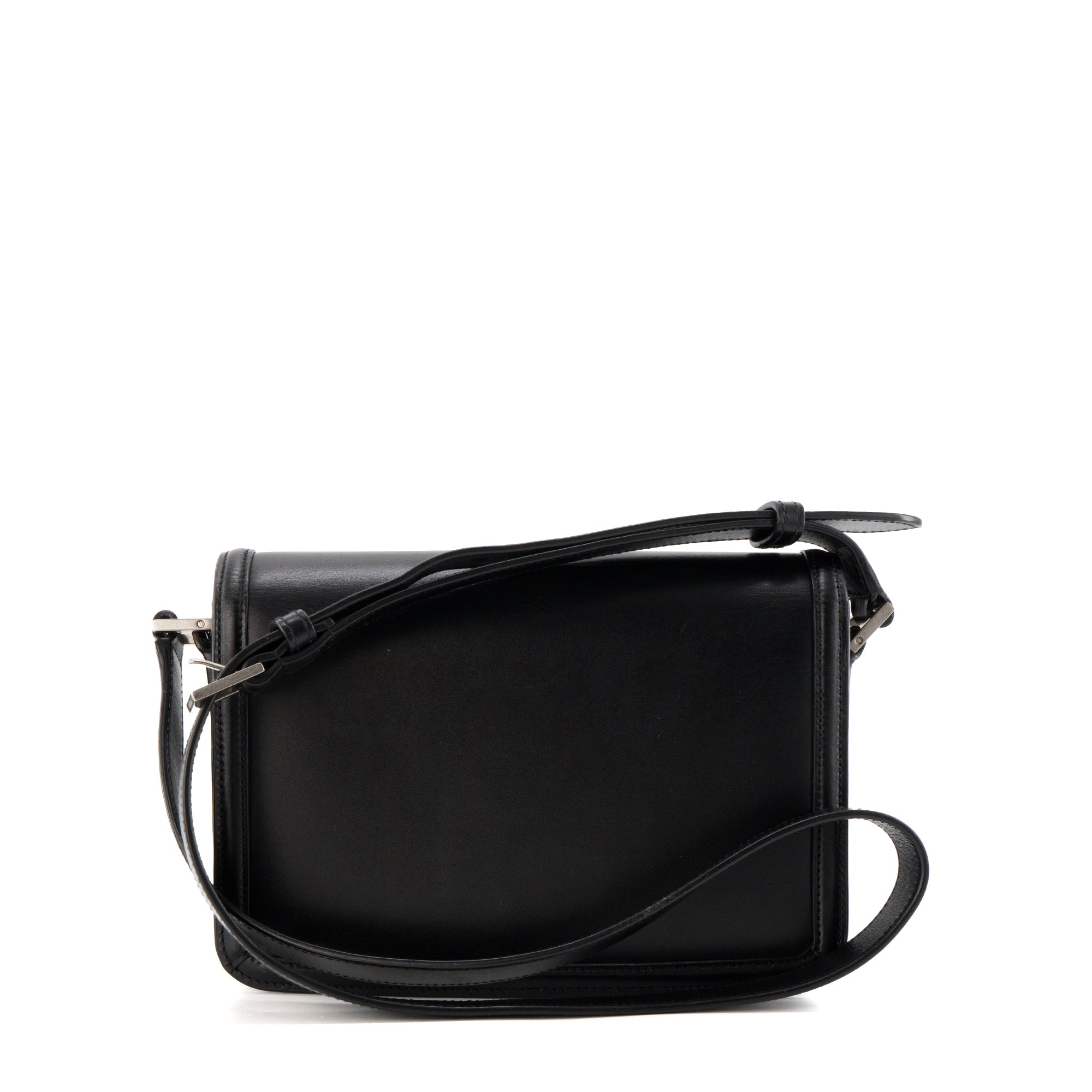 SAINT LAURENT - Sac à bandoulière Solferino Medium Saint Laurent en cuir lisse noir