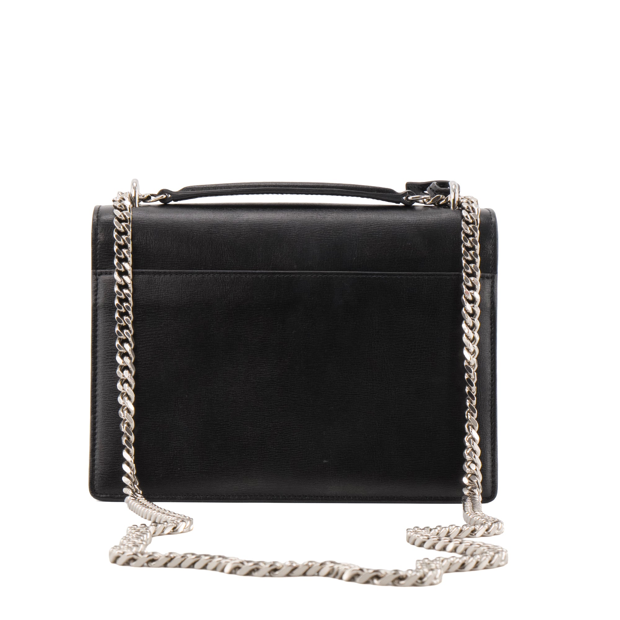 SAINT LAURENT - Sac à bandoulière Sunset medium Saint Laurent en cuir noir