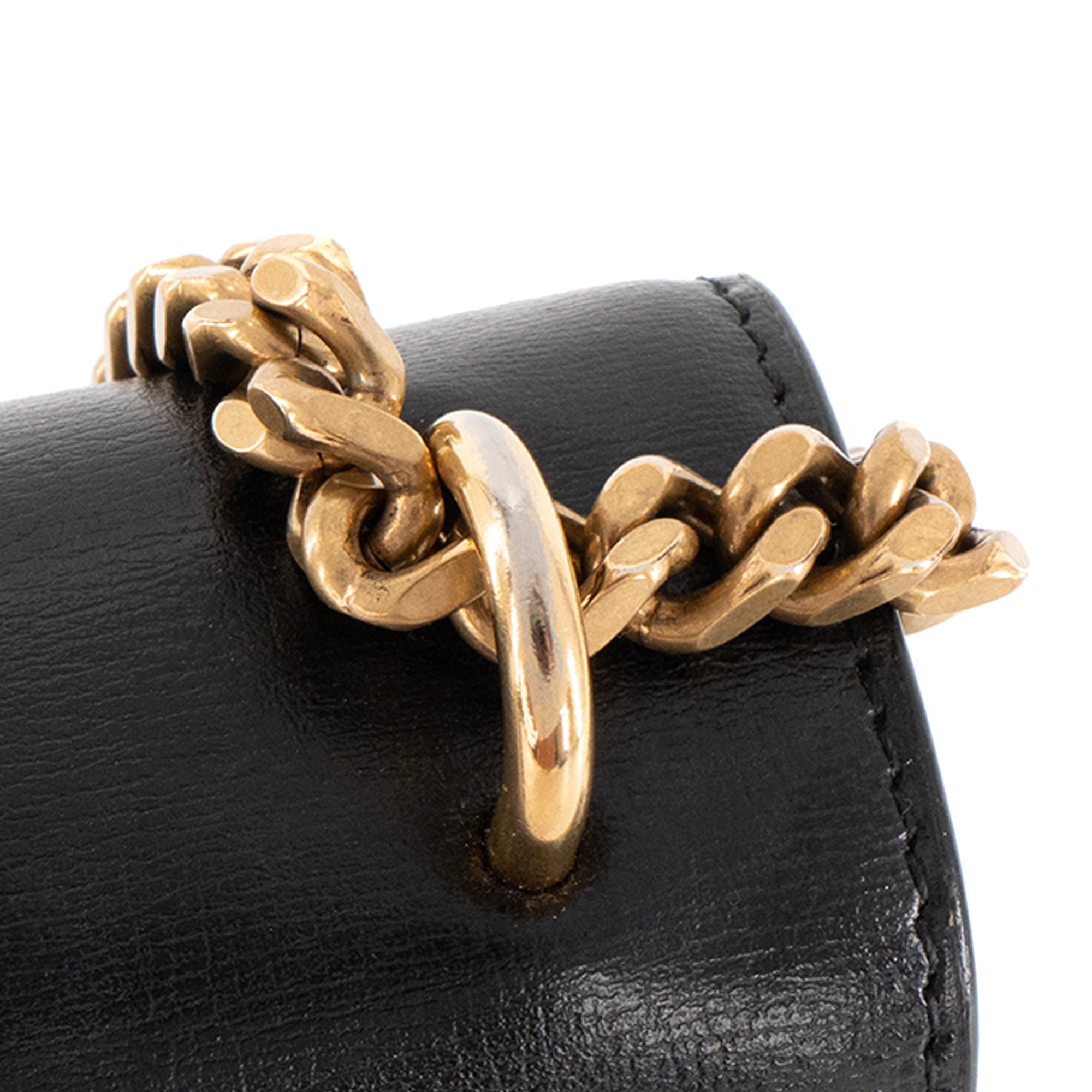 SAINT LAURENT - Sac à bandoulière Sunset MM Saint Laurent en cuir lisse noir