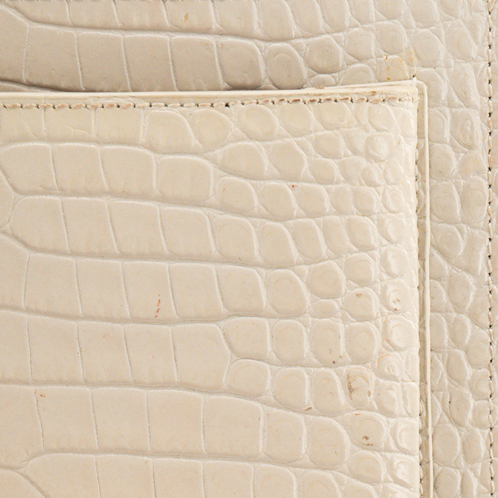 SAINT LAURENT - Sac à bandoulière Sunset Saint Laurent en cuir embossé beige