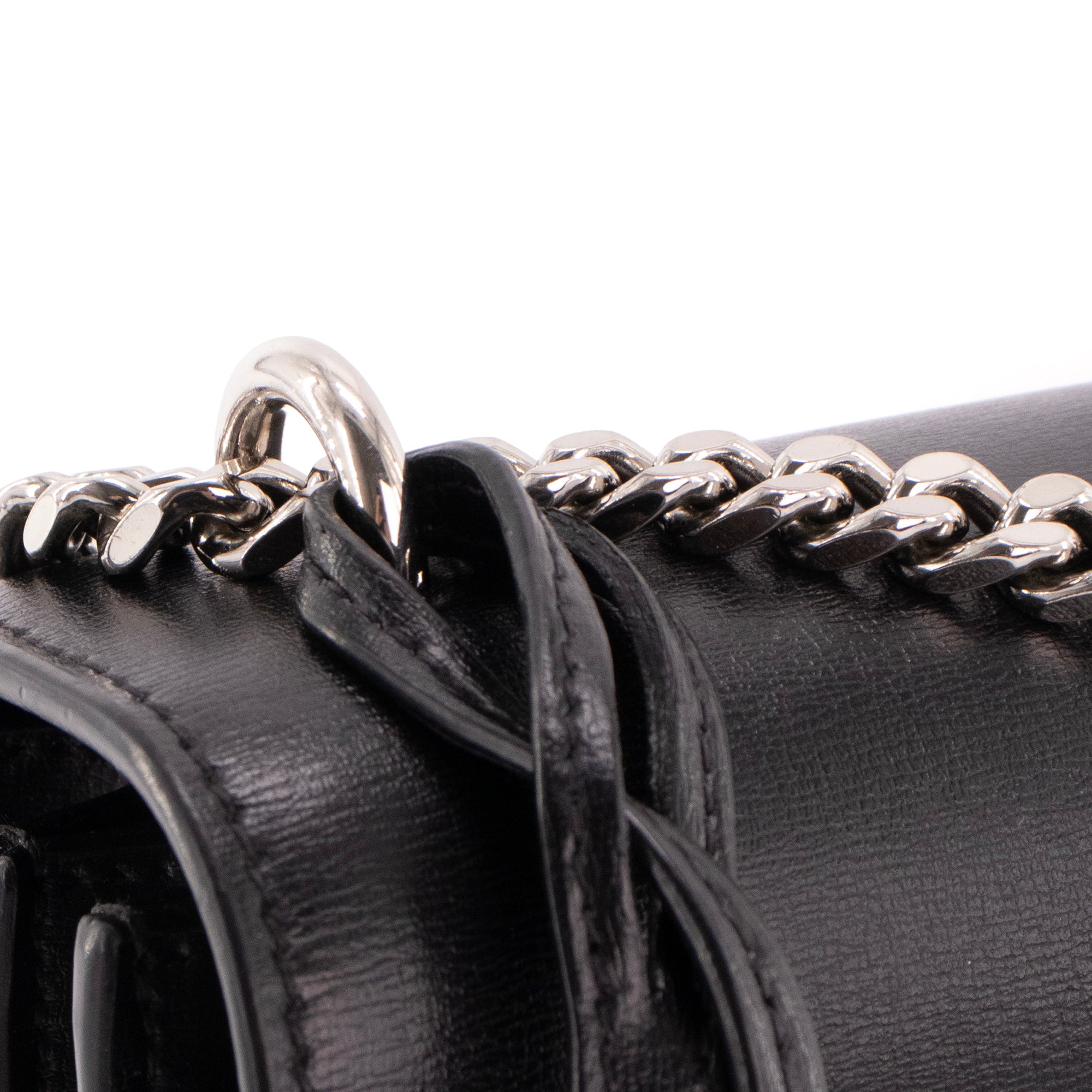 SAINT LAURENT - Sac à bandoulière Sunset Saint Laurent en cuir lisse noir