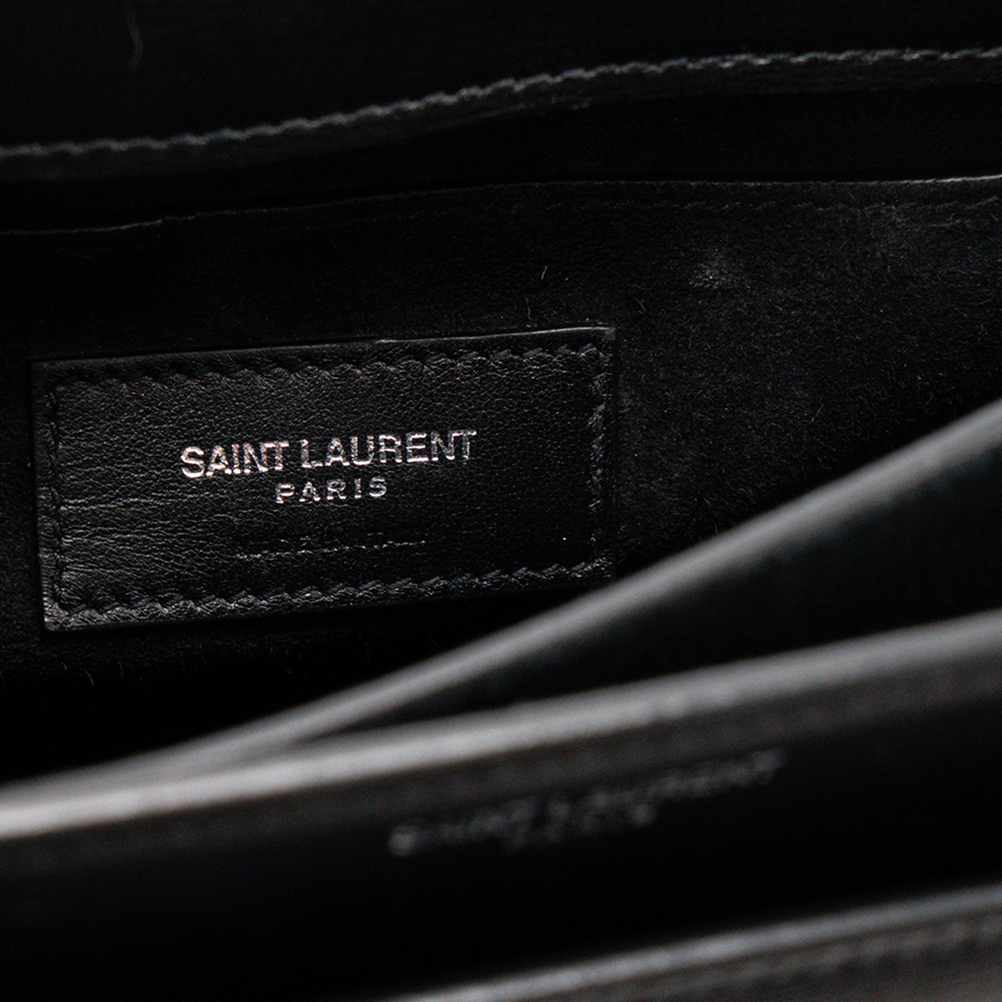 SAINT LAURENT - Sac à bandoulière Sunset Saint Laurent en cuir lisse noir