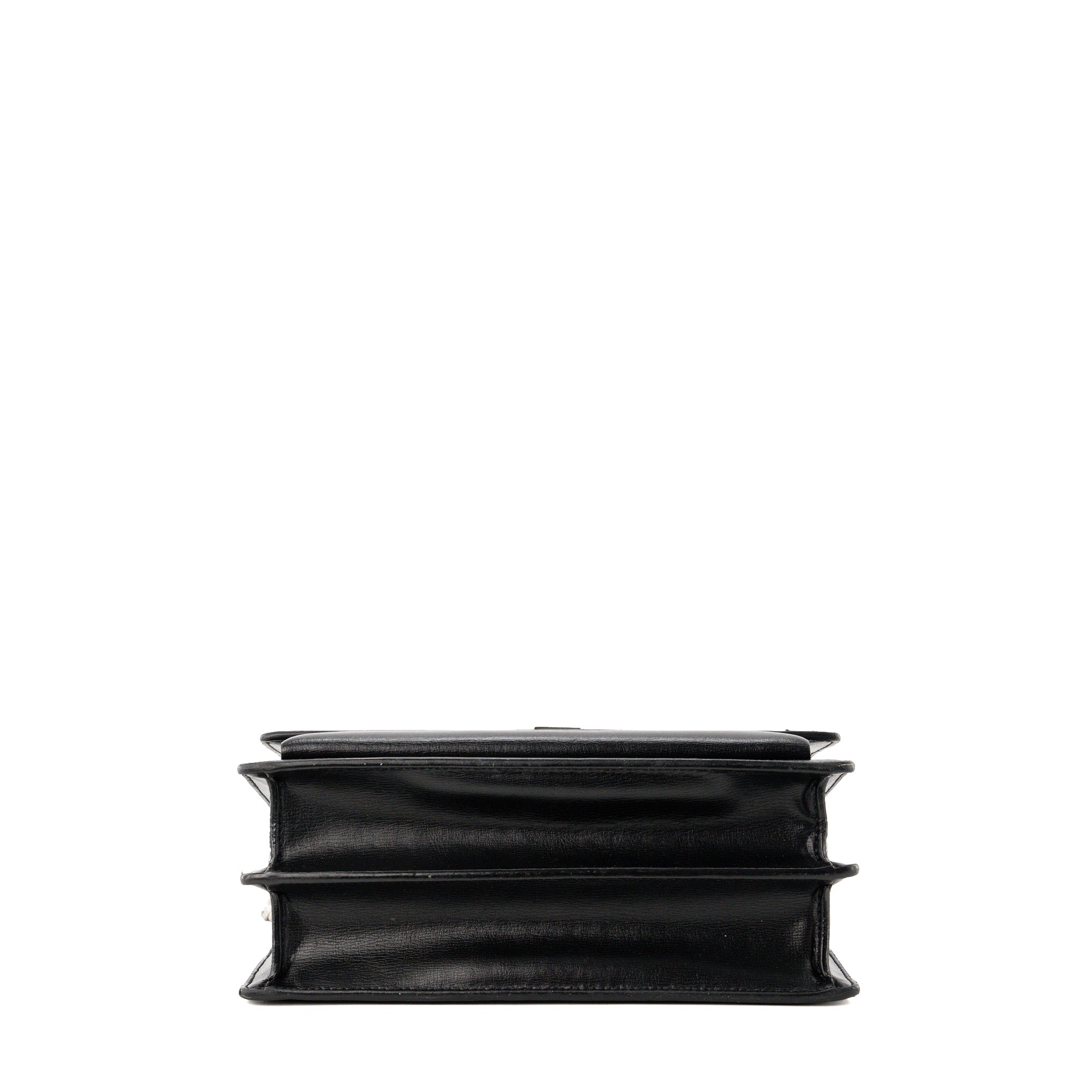 SAINT LAURENT - Sac à bandoulière Sunset Saint Laurent en cuir lisse noir