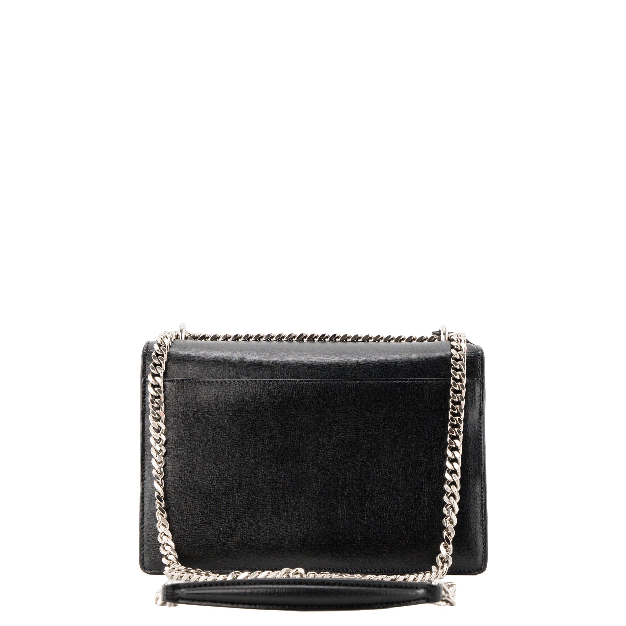 SAINT LAURENT - Sac à bandoulière Sunset Saint Laurent en cuir lisse noir