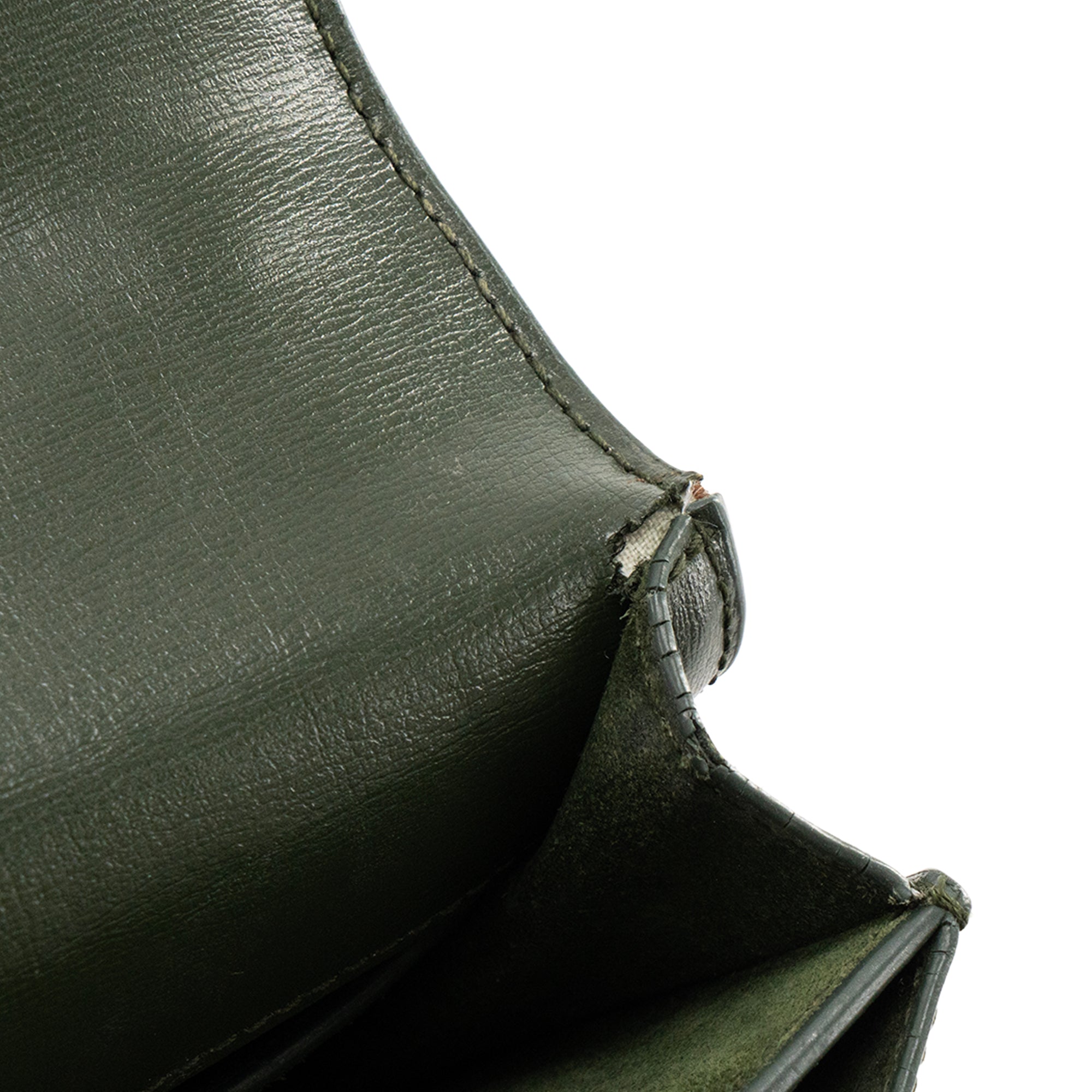 SAINT LAURENT - Sac à bandoulière Sunset Saint Laurent en cuir lisse vert