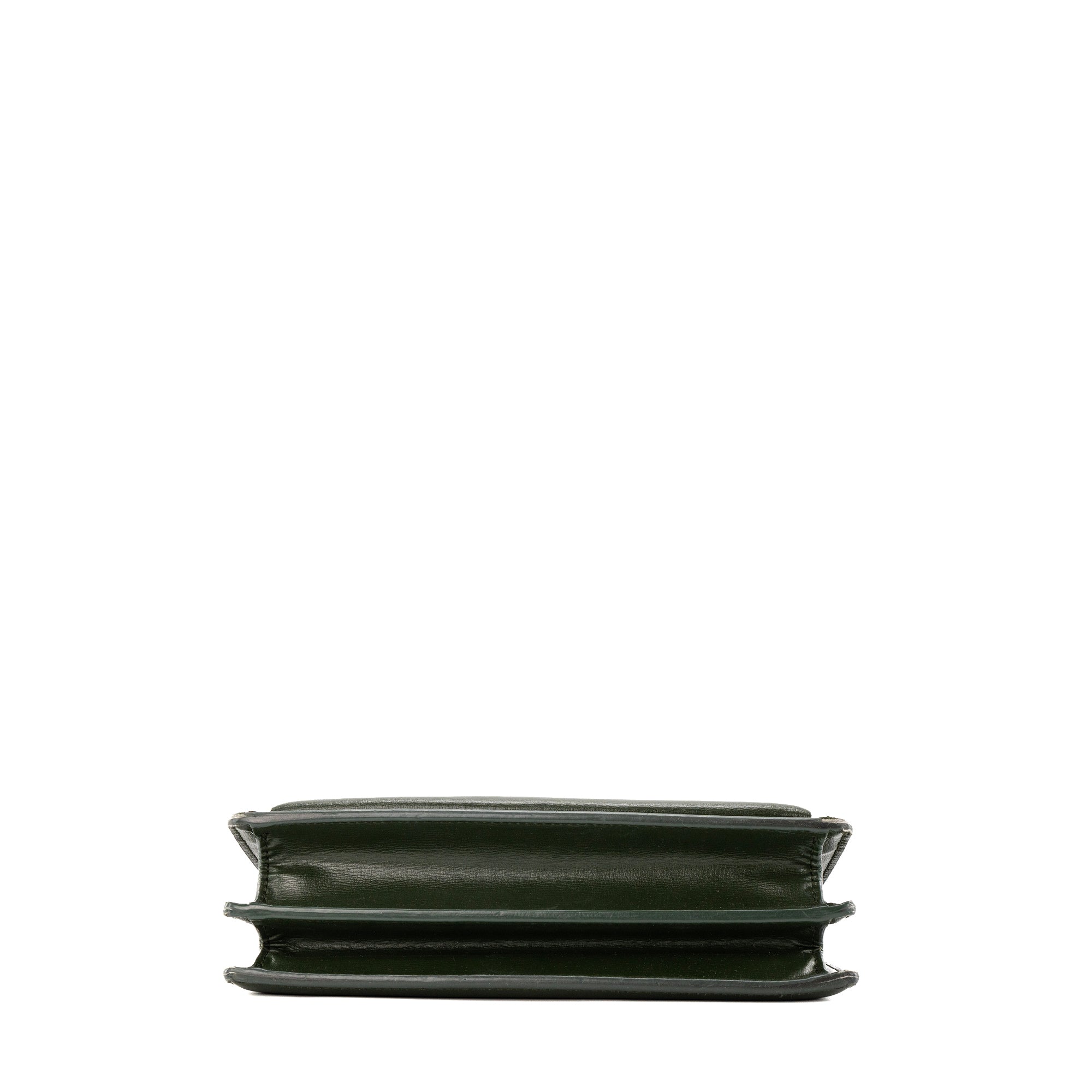 SAINT LAURENT - Sac à bandoulière Sunset Saint Laurent en cuir lisse vert