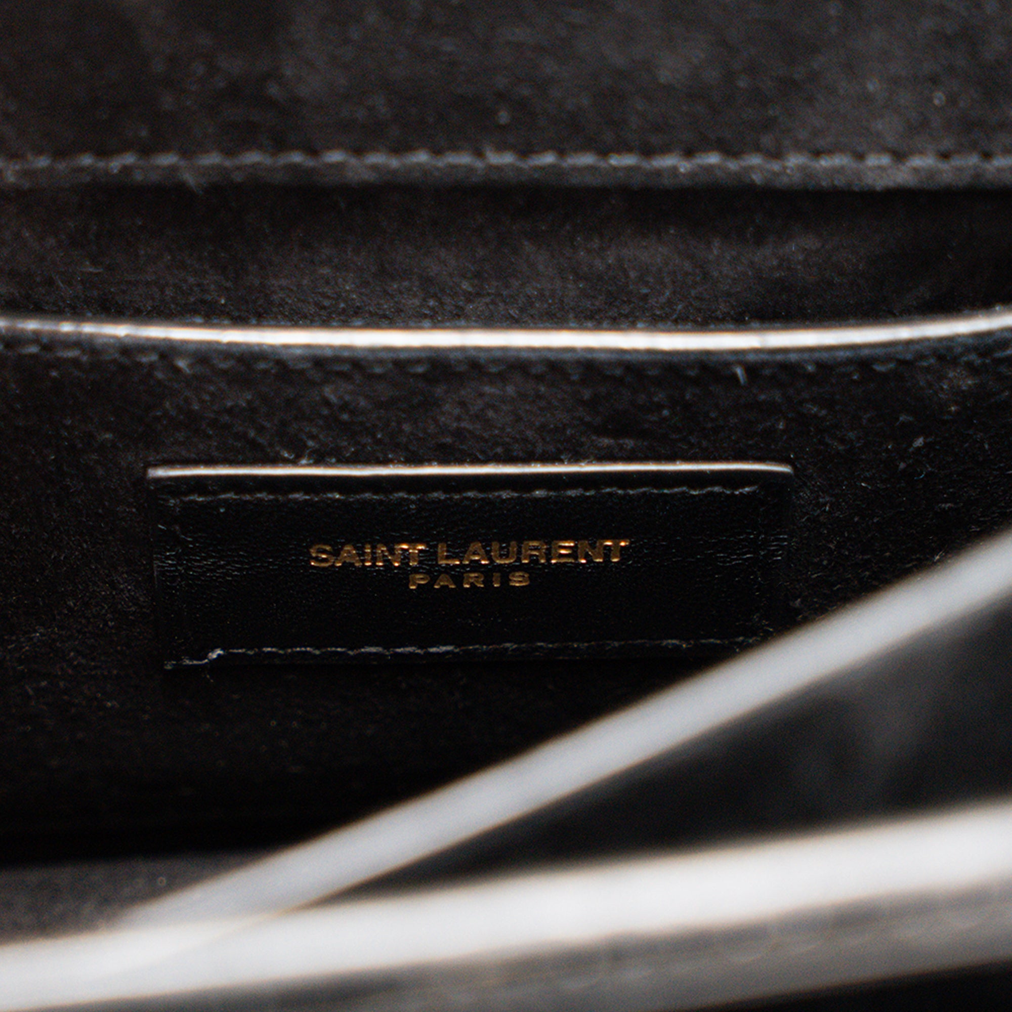 SAINT LAURENT - Sac à bandoulière Sunset Saint Laurent en cuir verni noir