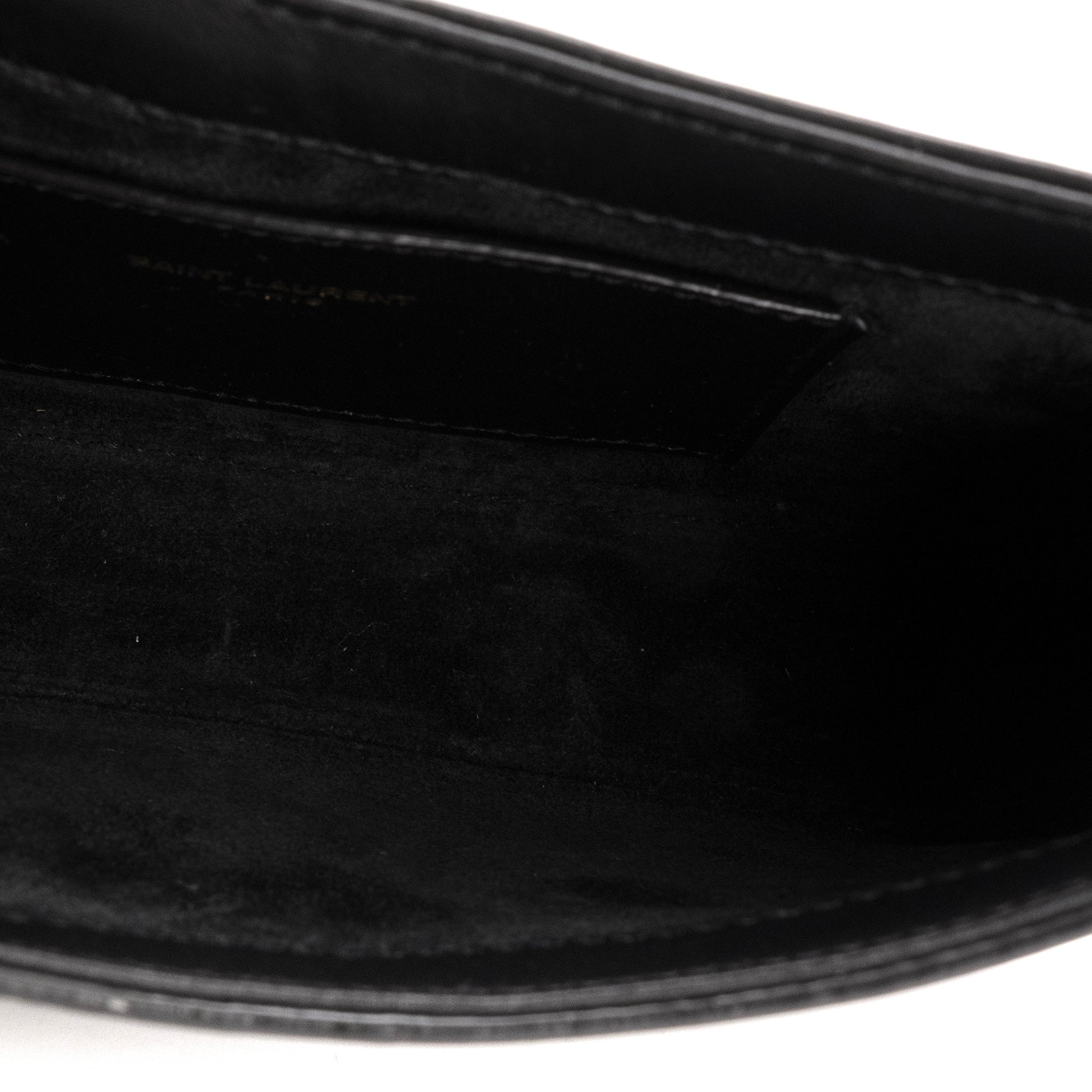 SAINT LAURENT - Sac à épaule  5 à 7 mini Saint Laurent en cuir noir