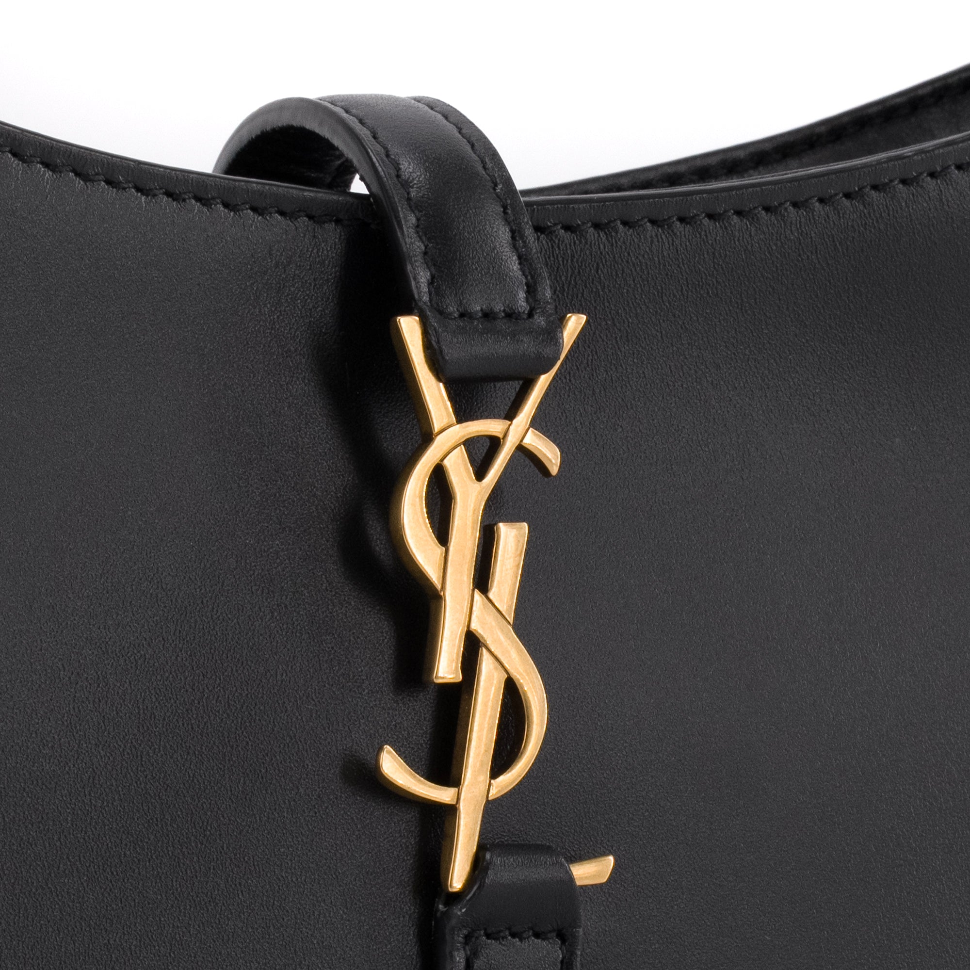 SAINT LAURENT - Sac à épaule  5 à 7 mini Saint Laurent en cuir noir