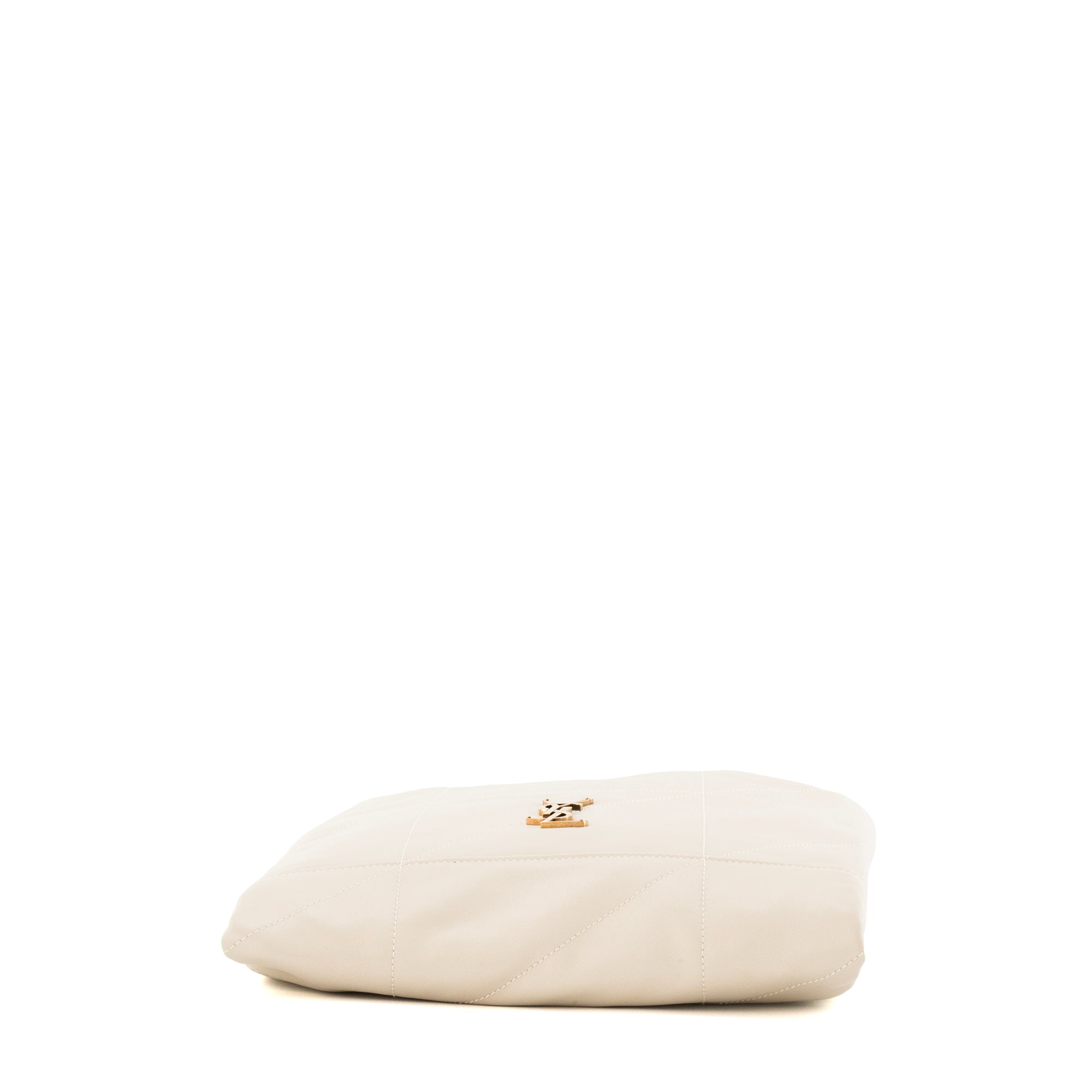 SAINT LAURENT - Sac à épaule Jamie Pochon Saint Laurent en cuir lisse beige