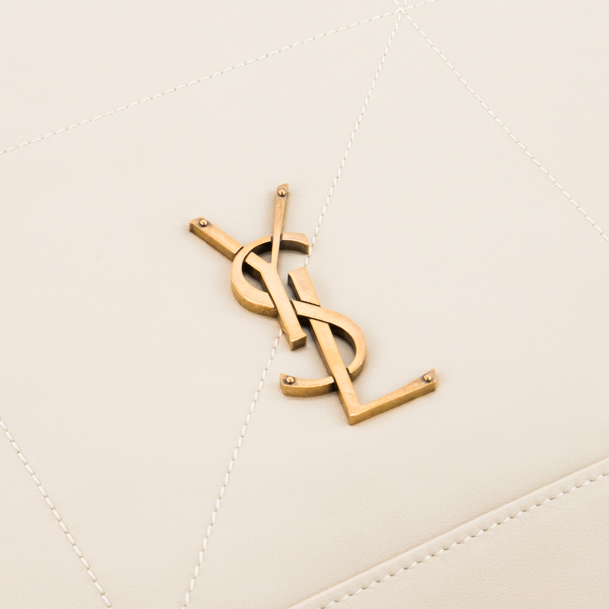 SAINT LAURENT - Sac à épaule Jamie Pochon Saint Laurent en cuir lisse beige