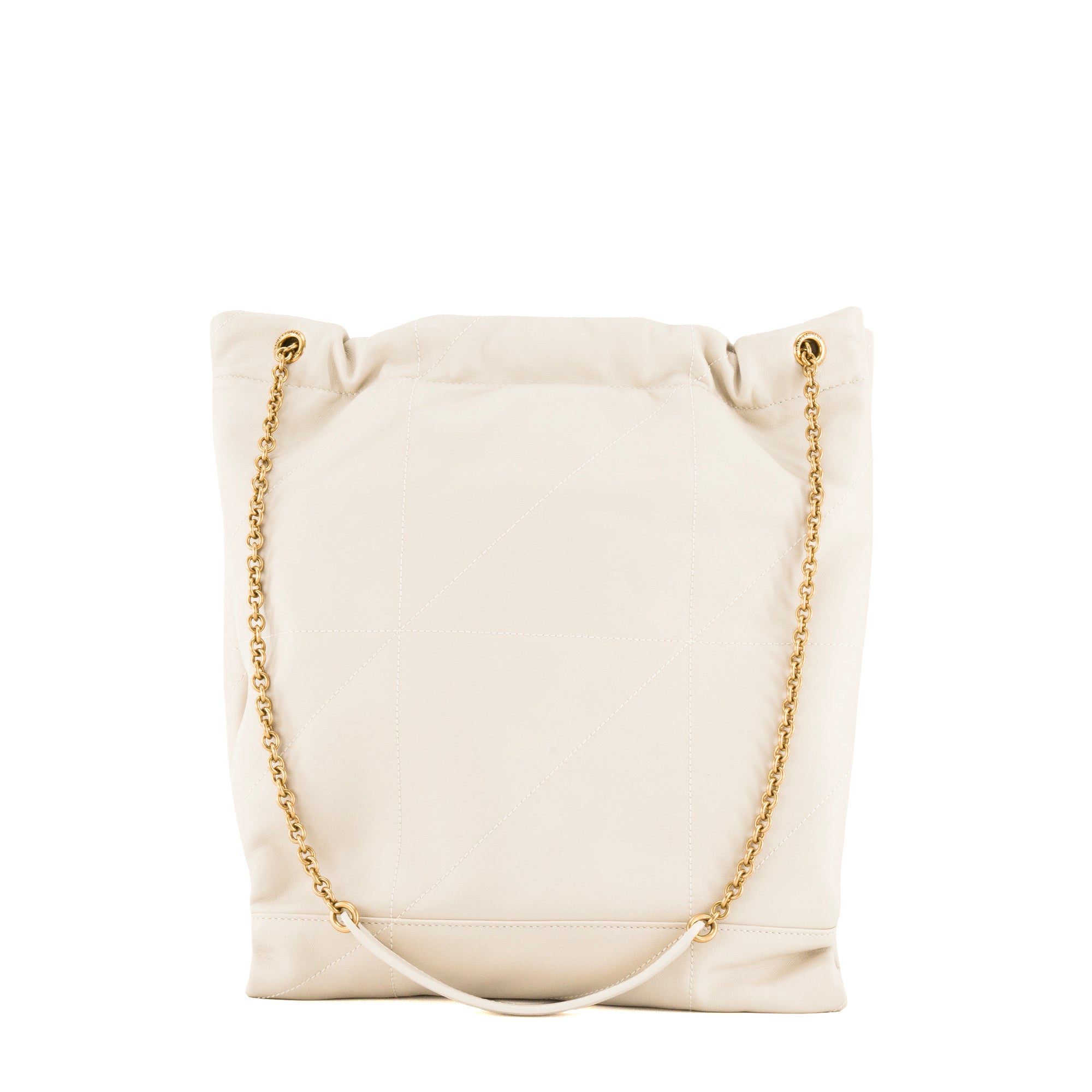 SAINT LAURENT - Sac à épaule Jamie Pochon Saint Laurent en cuir lisse beige