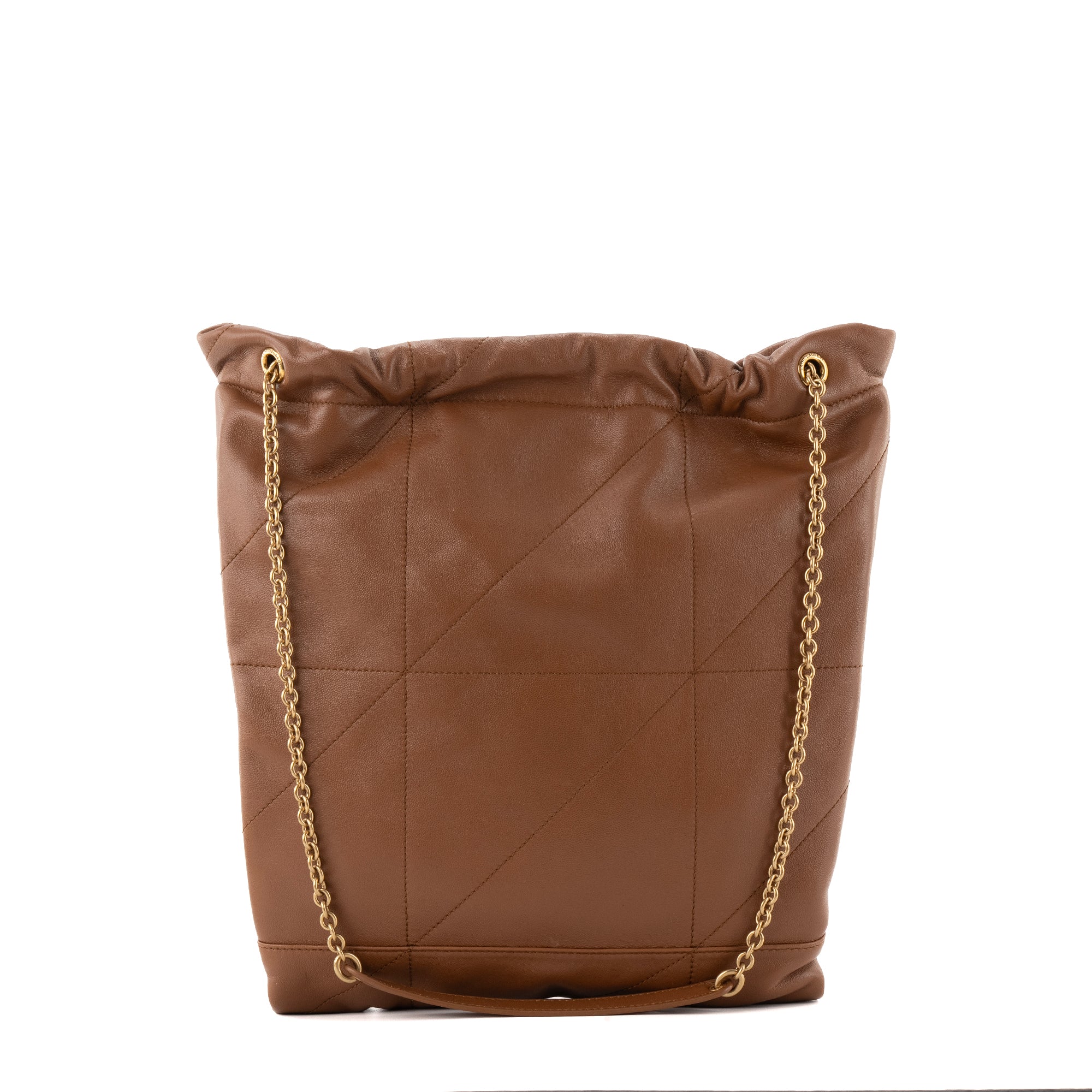 SAINT LAURENT - Sac à épaule Jamie Pochon Saint Laurent en cuir marron