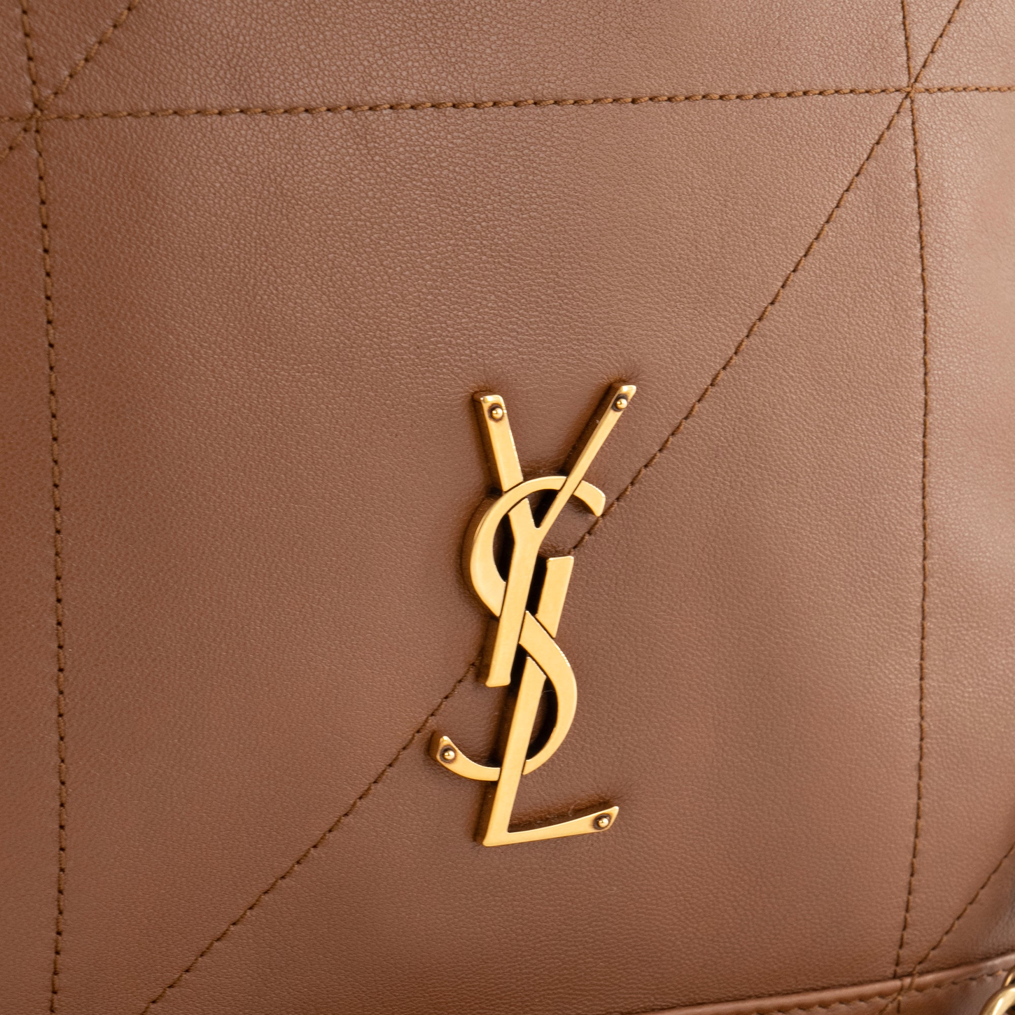 SAINT LAURENT - Sac à épaule Jamie Pochon Saint Laurent en cuir marron