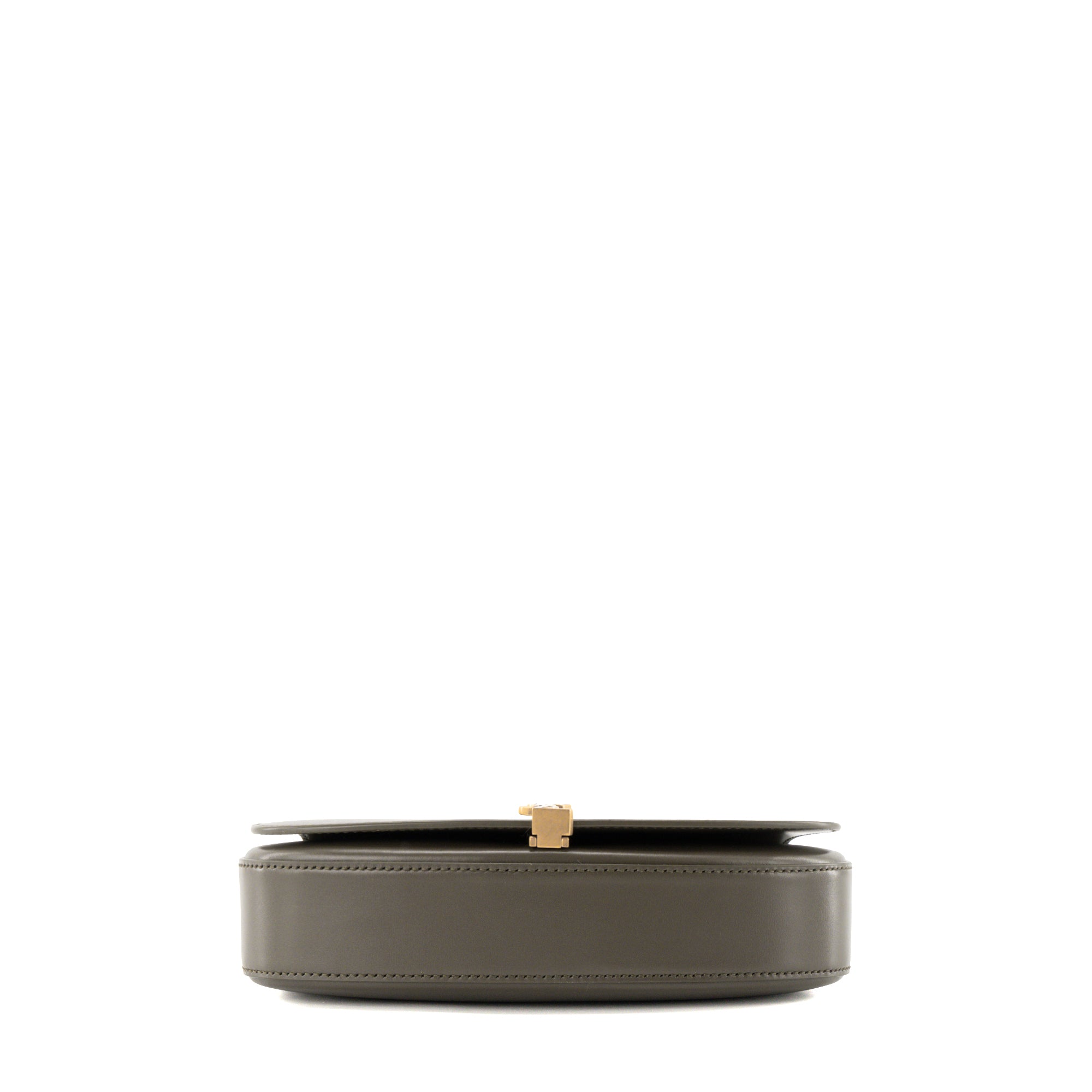 SAINT LAURENT - Sac à épaule Voltaire Saint Laurent en cuir gris taupe