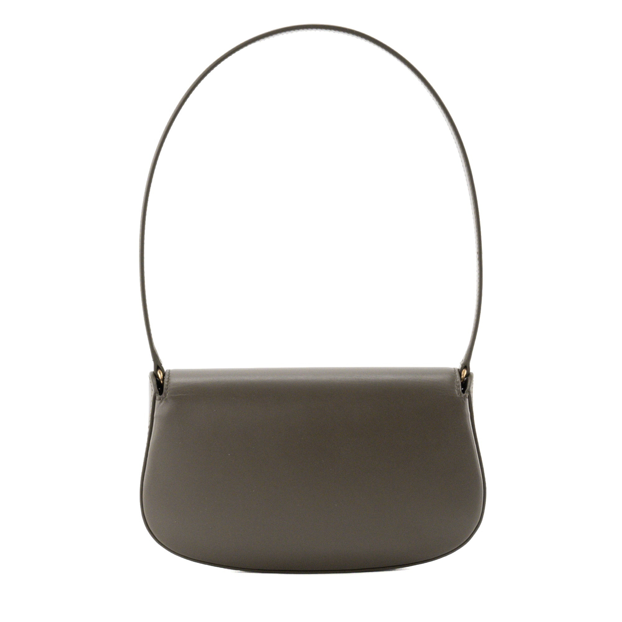 SAINT LAURENT - Sac à épaule Voltaire Saint Laurent en cuir gris taupe
