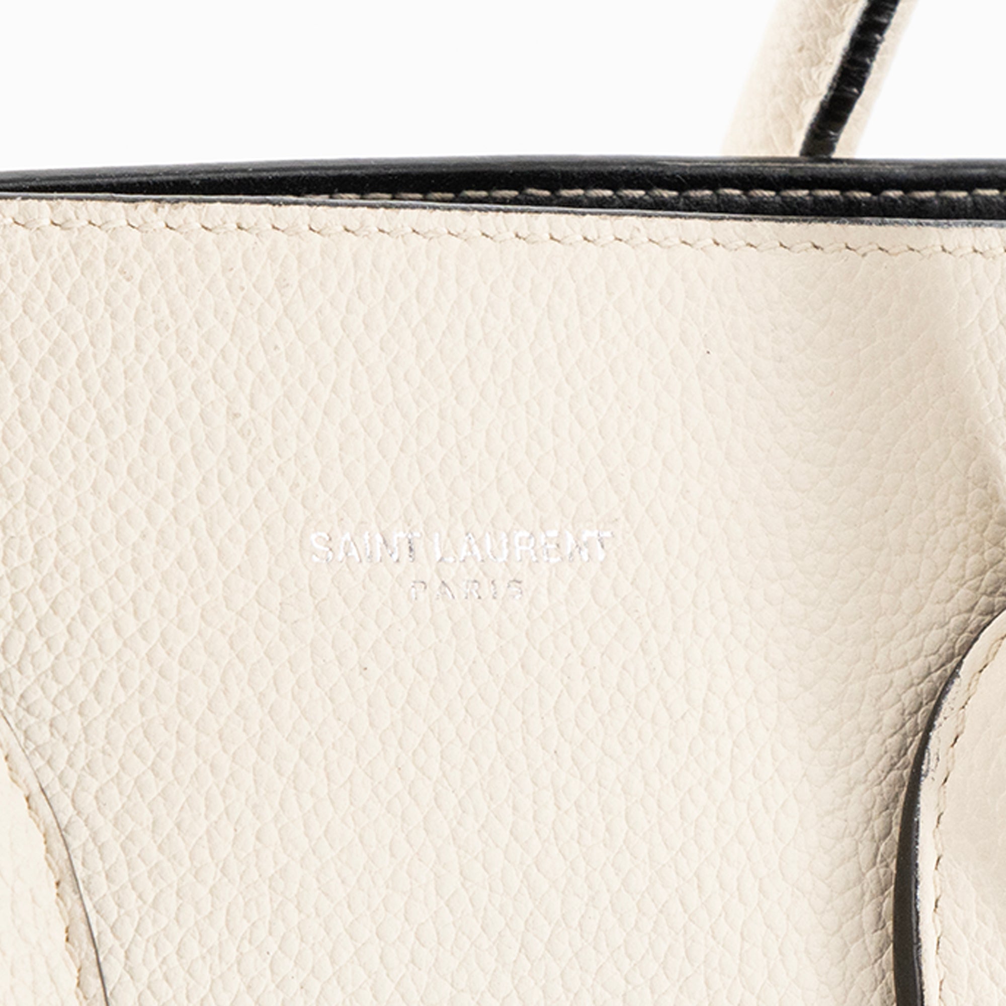 SAINT LAURENT - Sac à main Sac de Jour Small Saint Laurent en cuir grainé écru