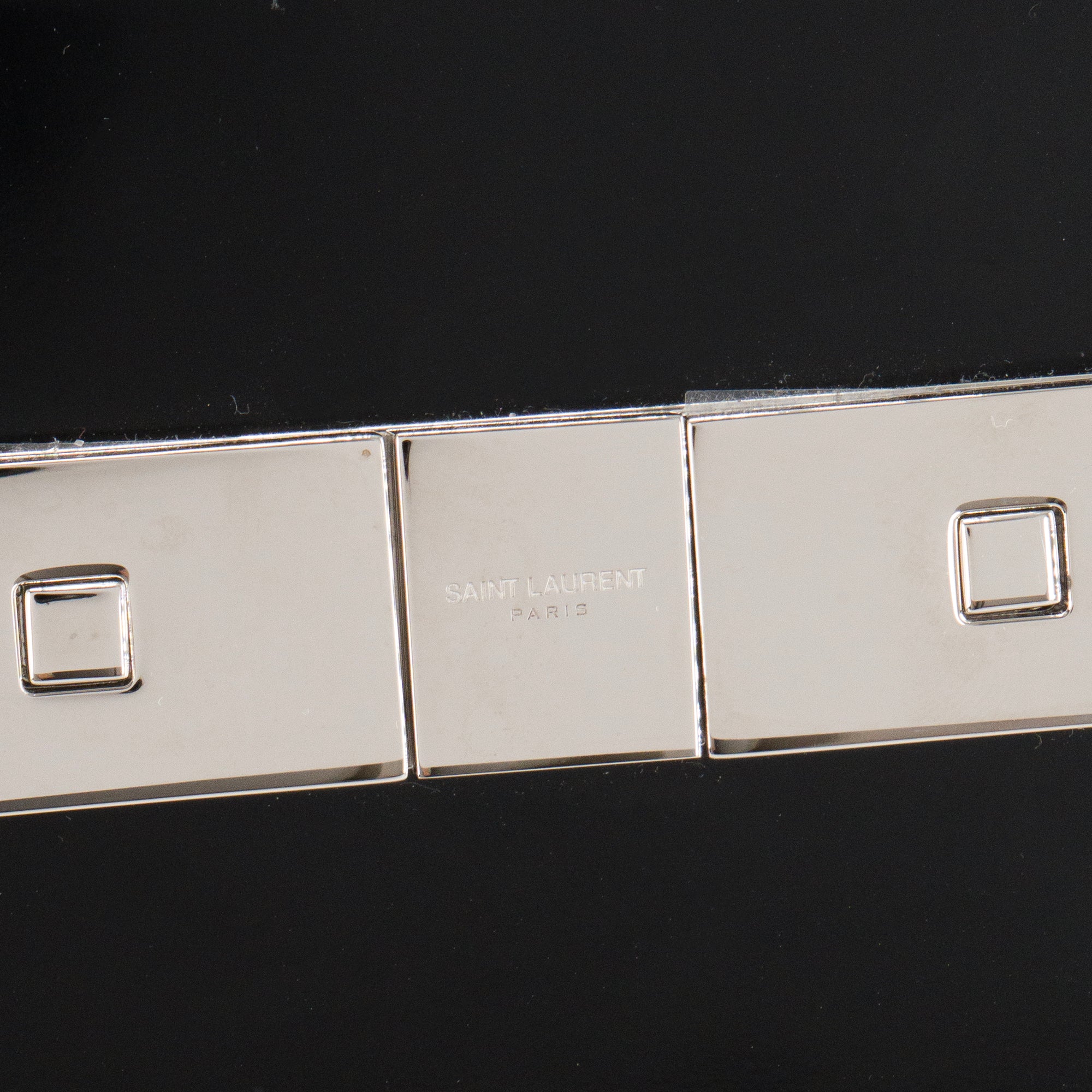 SAINT LAURENT - Sac Cabas Manhattan GM Saint Laurent en cuir glacé noir