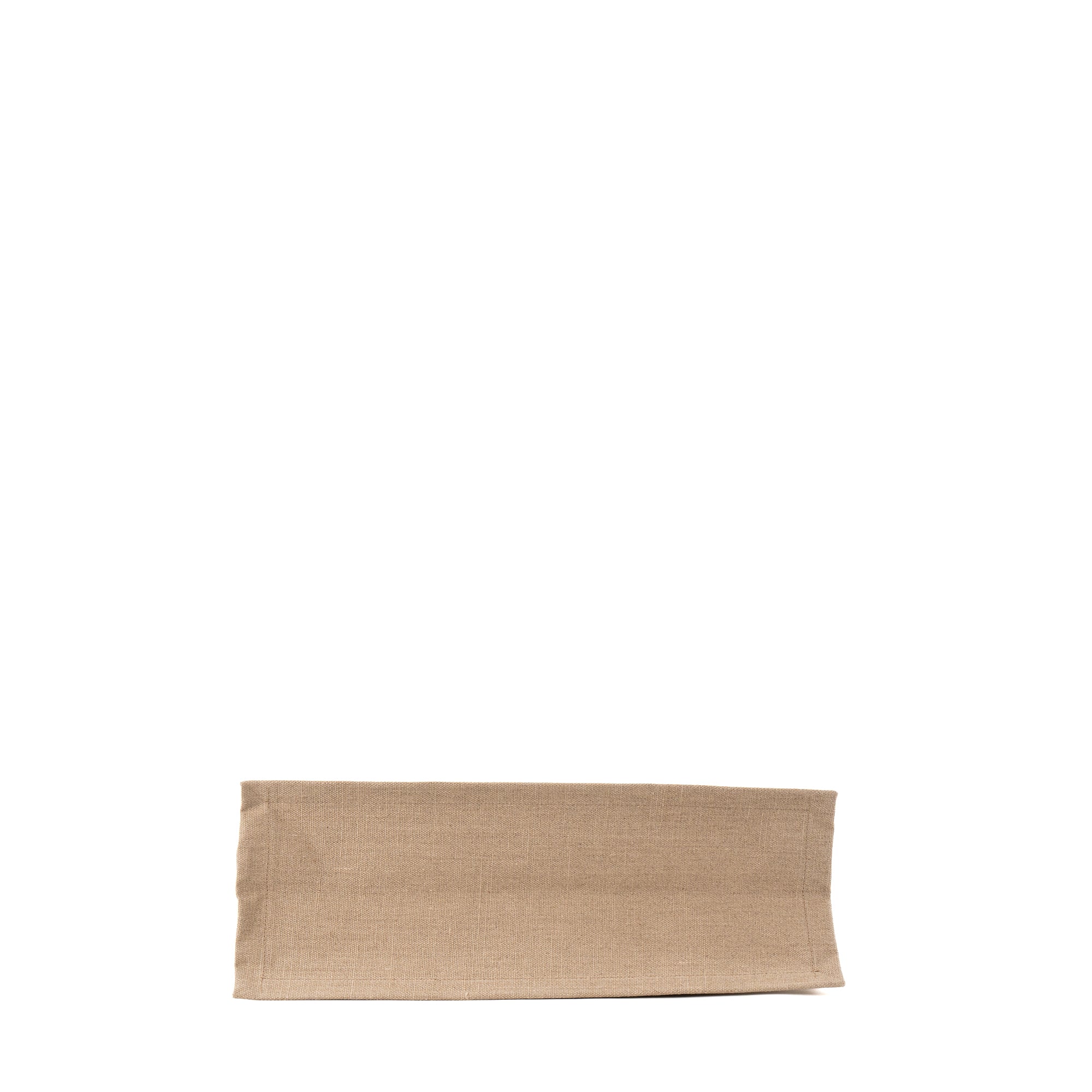 SAINT LAURENT - Sac cabas Rive Gauche GM Saint Laurent en toile beige et cuir lisse noir