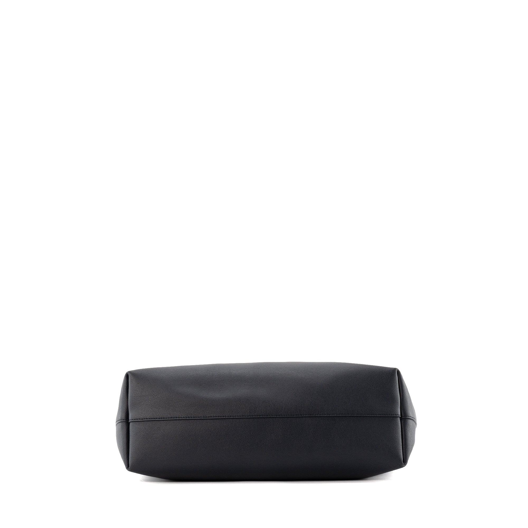 SAINT LAURENT - Sac Cabas Shopping Saint Laurent en cuir grainé bleu marine