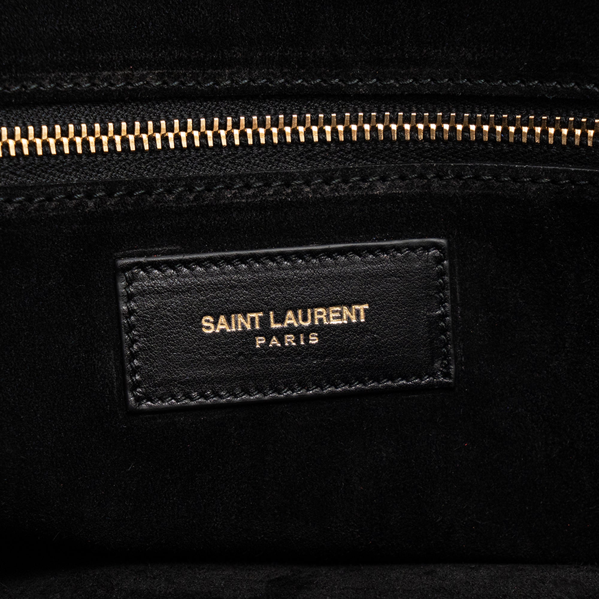 SAINT LAURENT - Sac de Jour Large Saint Laurent en cuir grainé noir