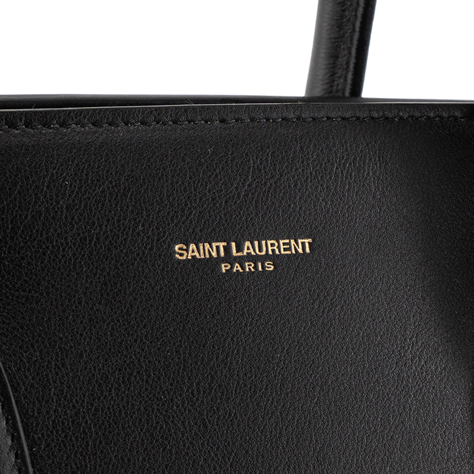 SAINT LAURENT - Sac de Jour Large Saint Laurent en cuir grainé noir