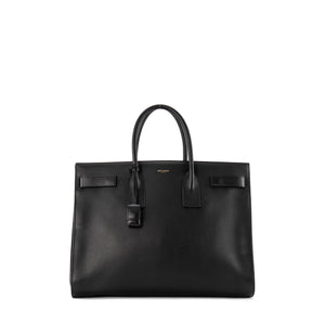 SAINT LAURENT - Sac de Jour Large Saint Laurent en cuir grainé noir