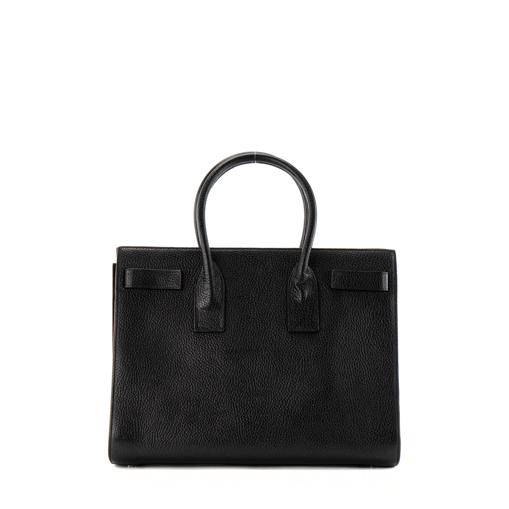 SAINT LAURENT - Sac de Jour Saint Laurent en cuir grainé noir