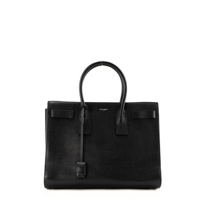 SAINT LAURENT - Sac de Jour Saint Laurent en cuir grainé noir