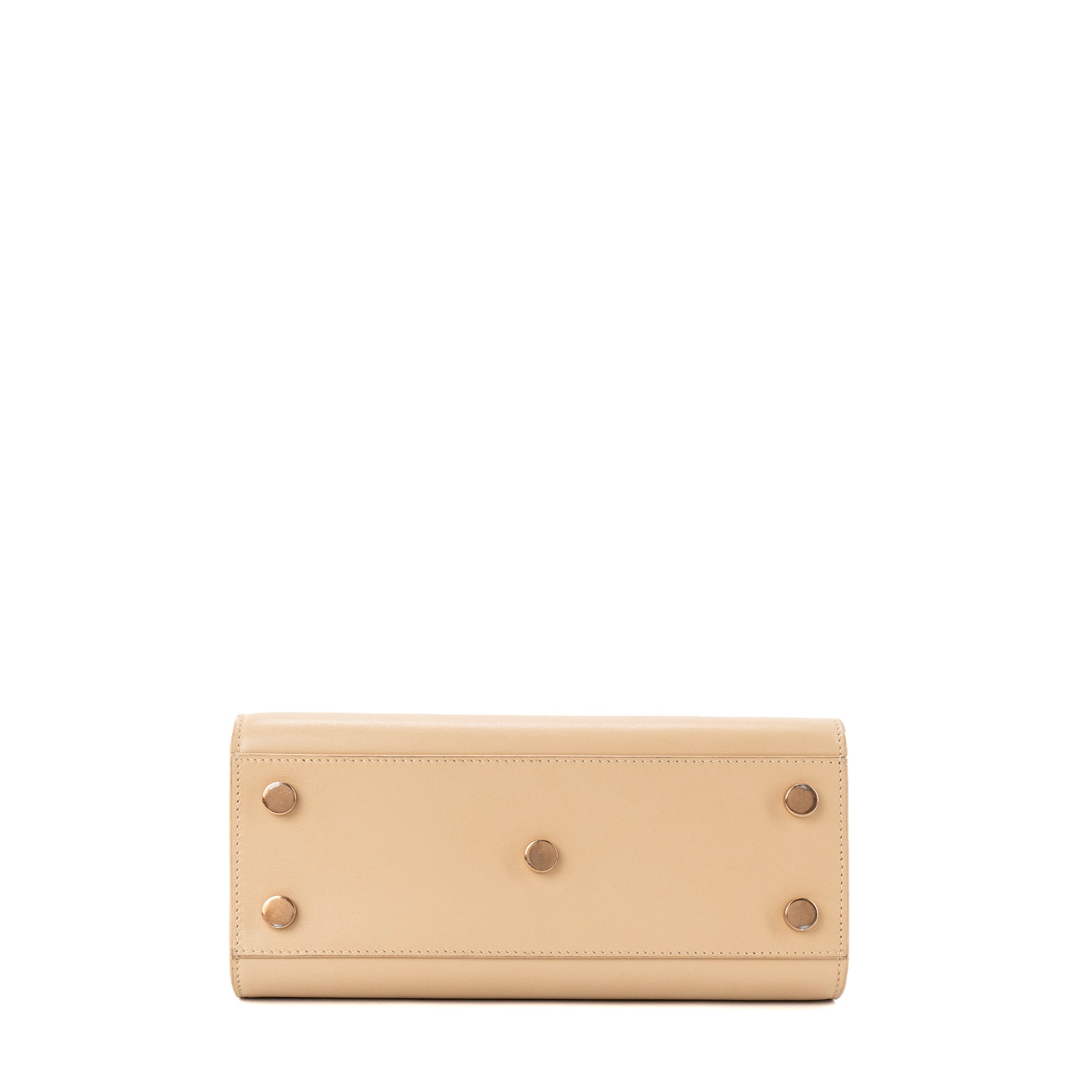 SAINT LAURENT - Sac de Jour nano Saint Laurent en cuir lisse beige