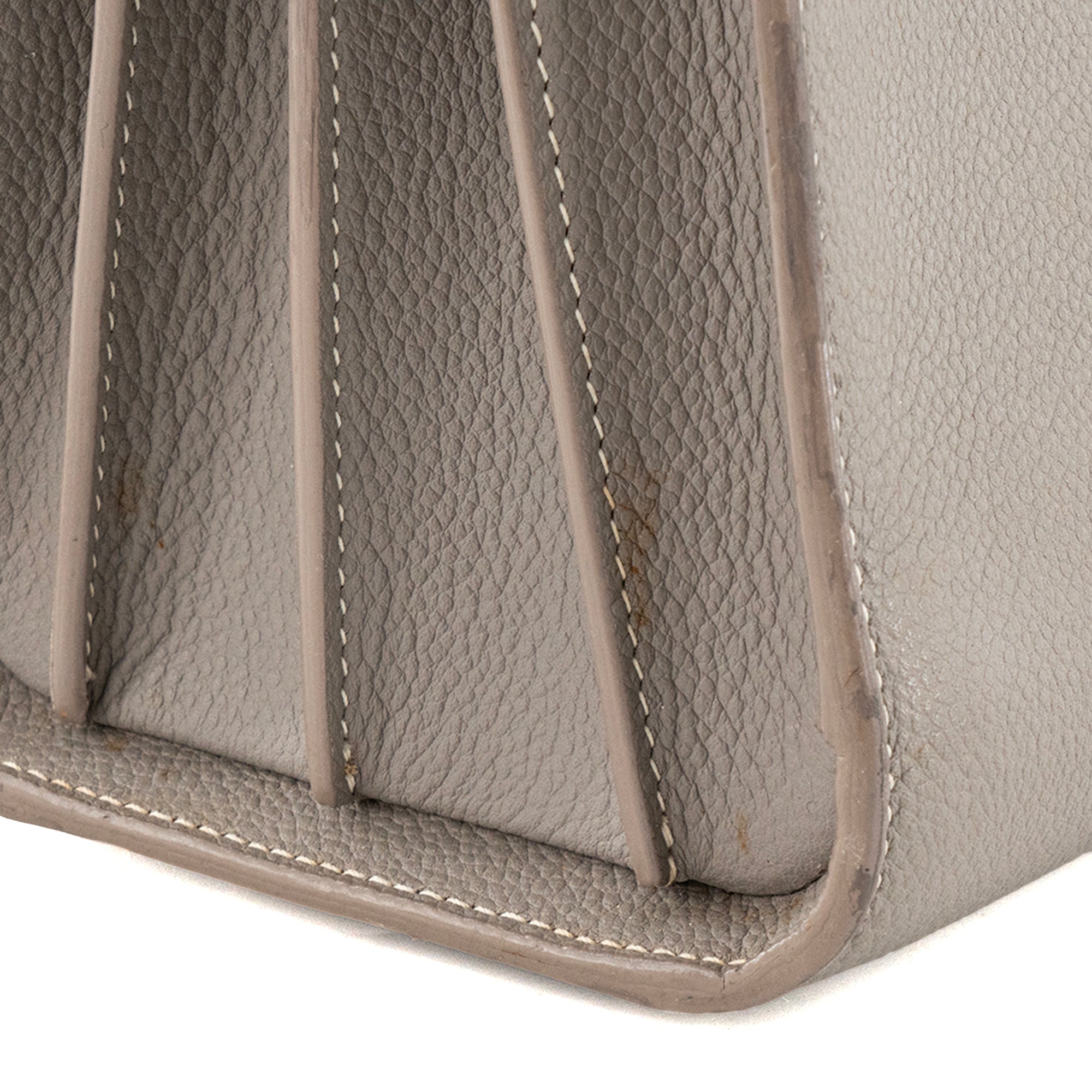 SAINT LAURENT - Sac de jour Baby Saint Laurent en cuir grainé gris