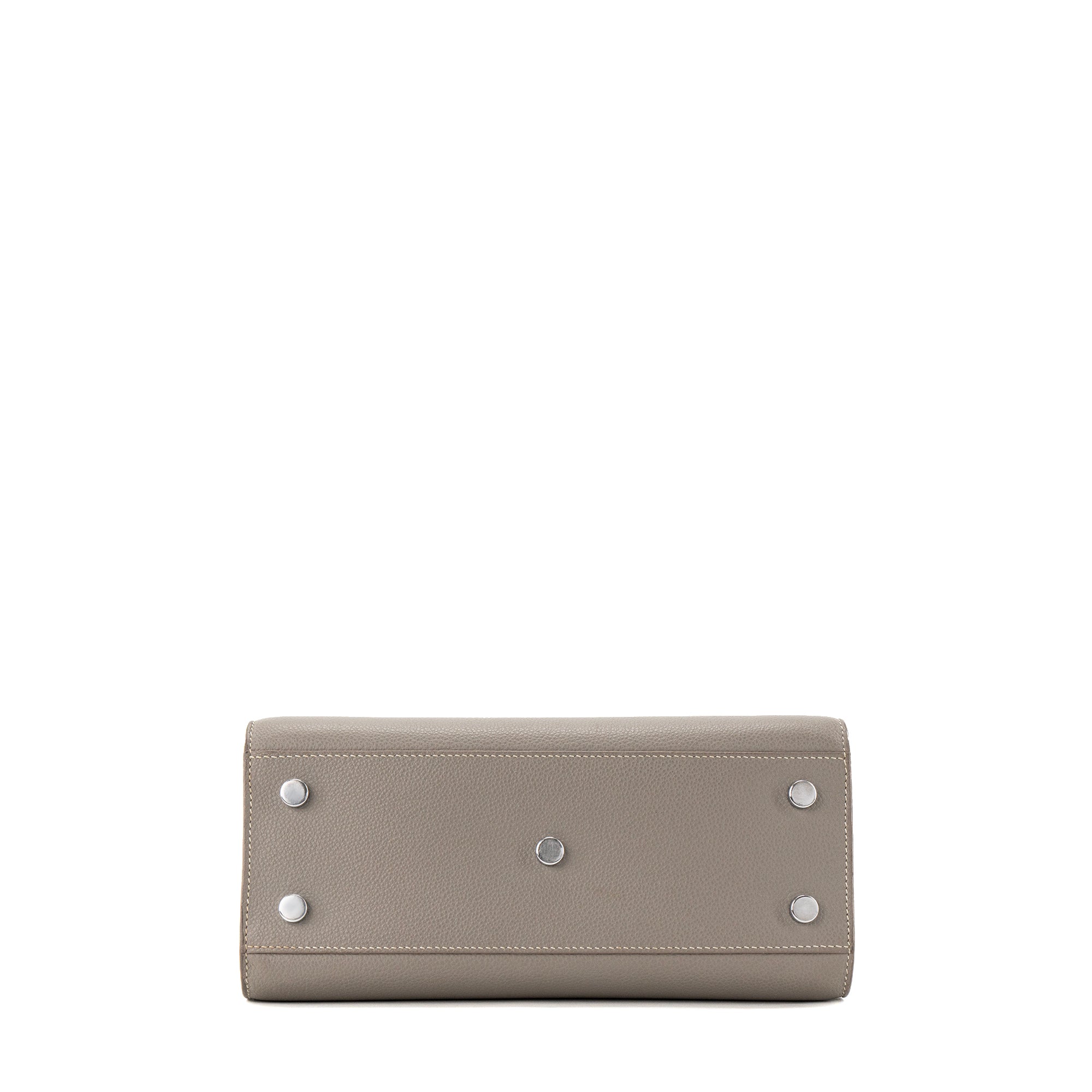 SAINT LAURENT - Sac de jour Baby Saint Laurent en cuir grainé gris