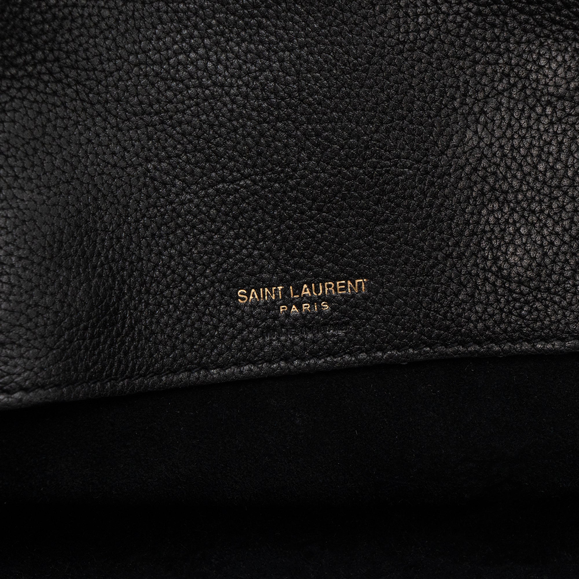 SAINT LAURENT - Sac de Jour Small Saint Laurent en cuir grainé noir