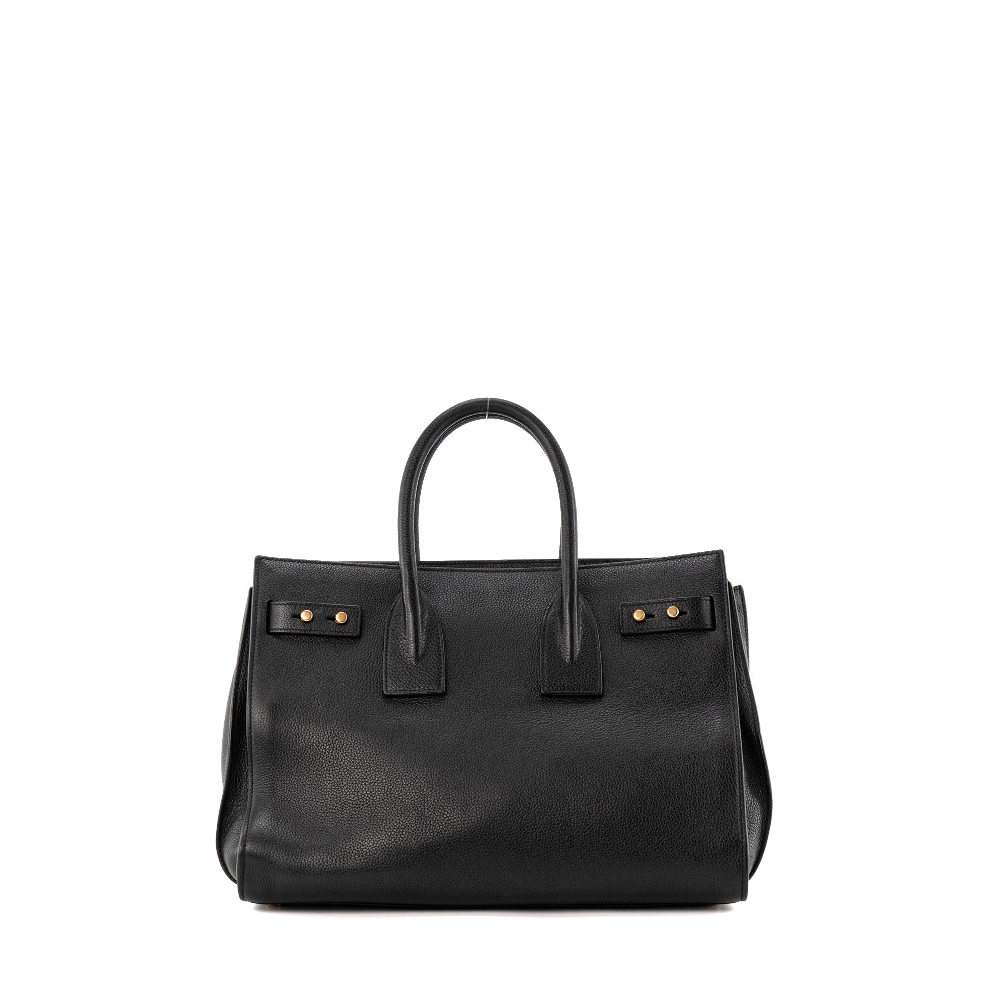 SAINT LAURENT - Sac de Jour Small Saint Laurent en cuir grainé noir