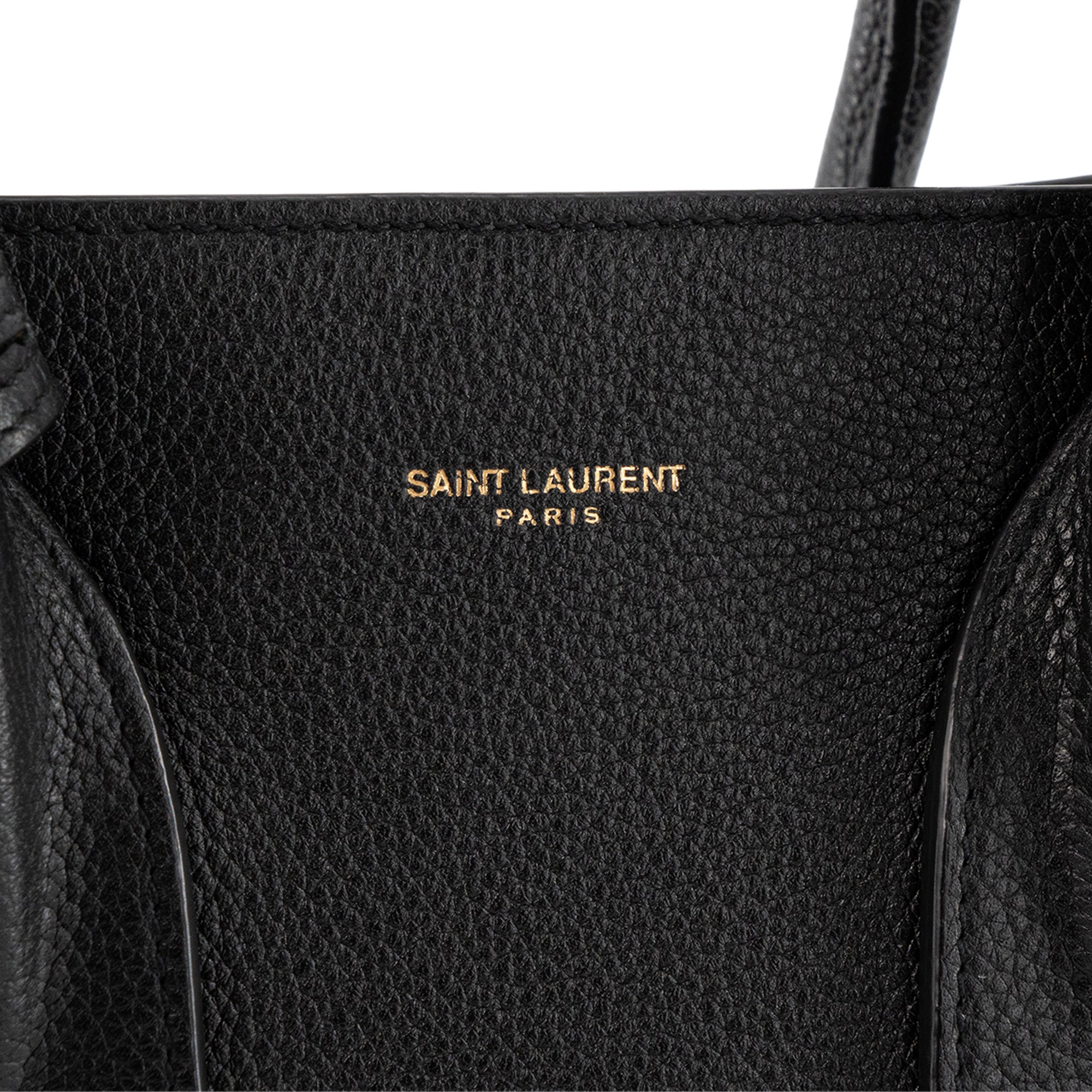 SAINT LAURENT - Sac de Jour Small Saint Laurent en cuir grainé noir