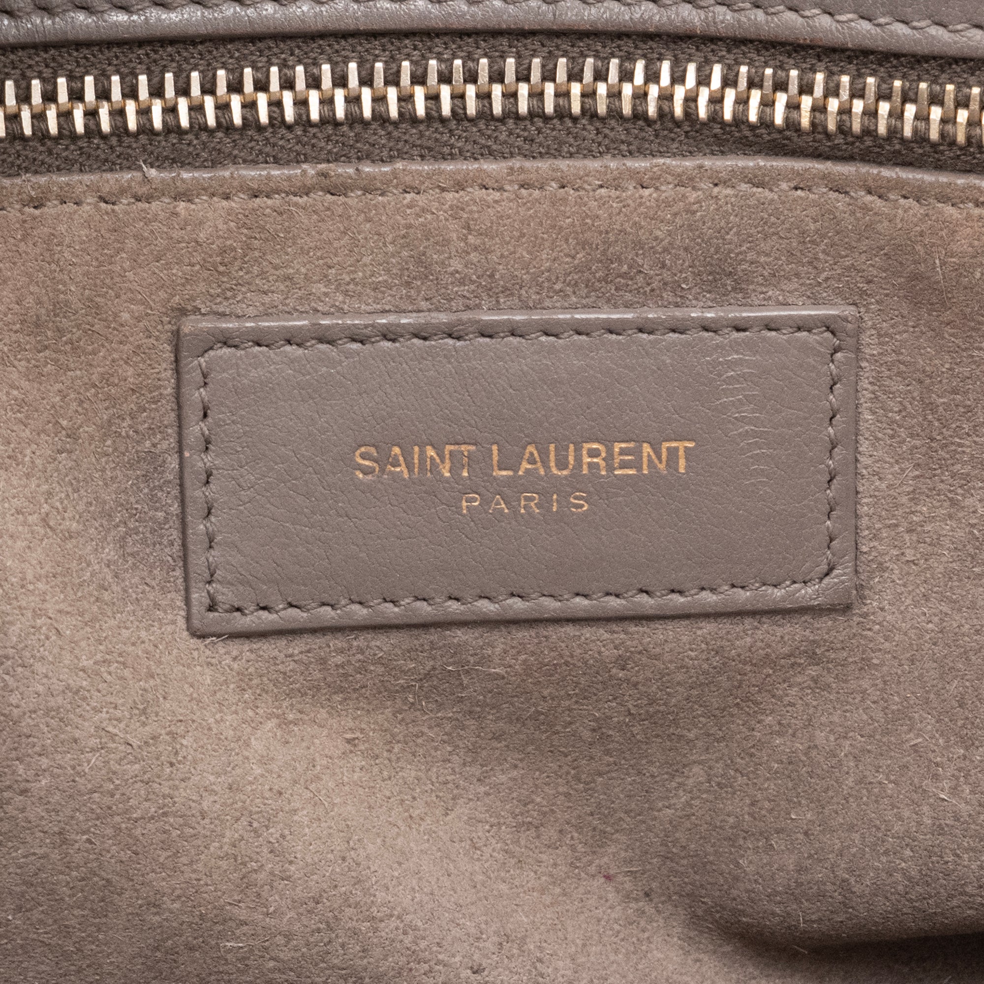 SAINT LAURENT - Sac de Jour Small Saint Laurent en cuir gris