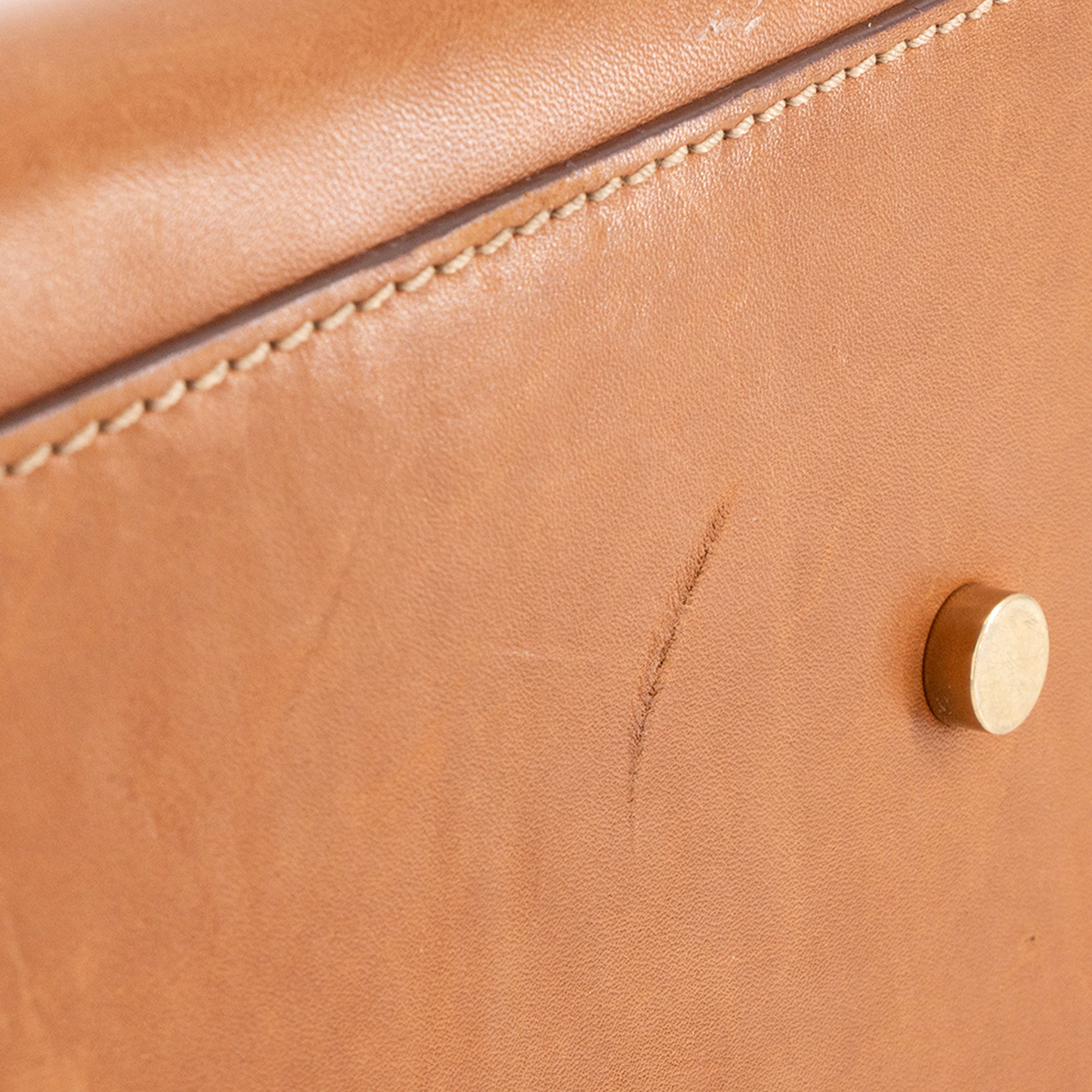 SAINT LAURENT - Sac de Jour Small Saint Laurent en cuir lisse marron