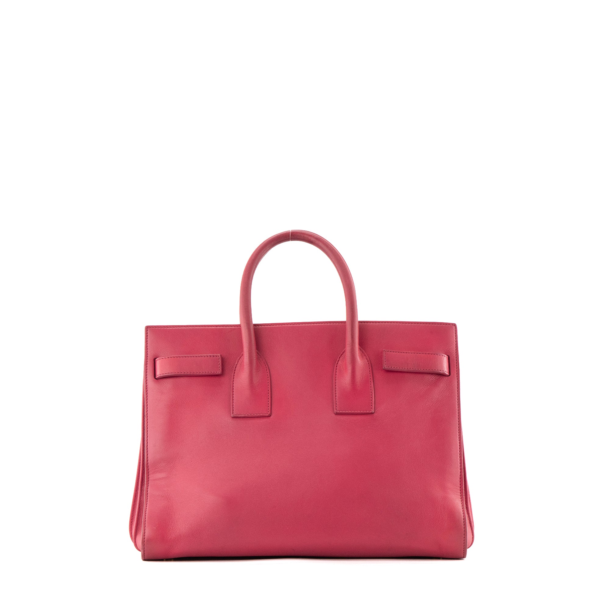 SAINT LAURENT - Sac de Jour Small Saint Laurent en cuir lisse rose