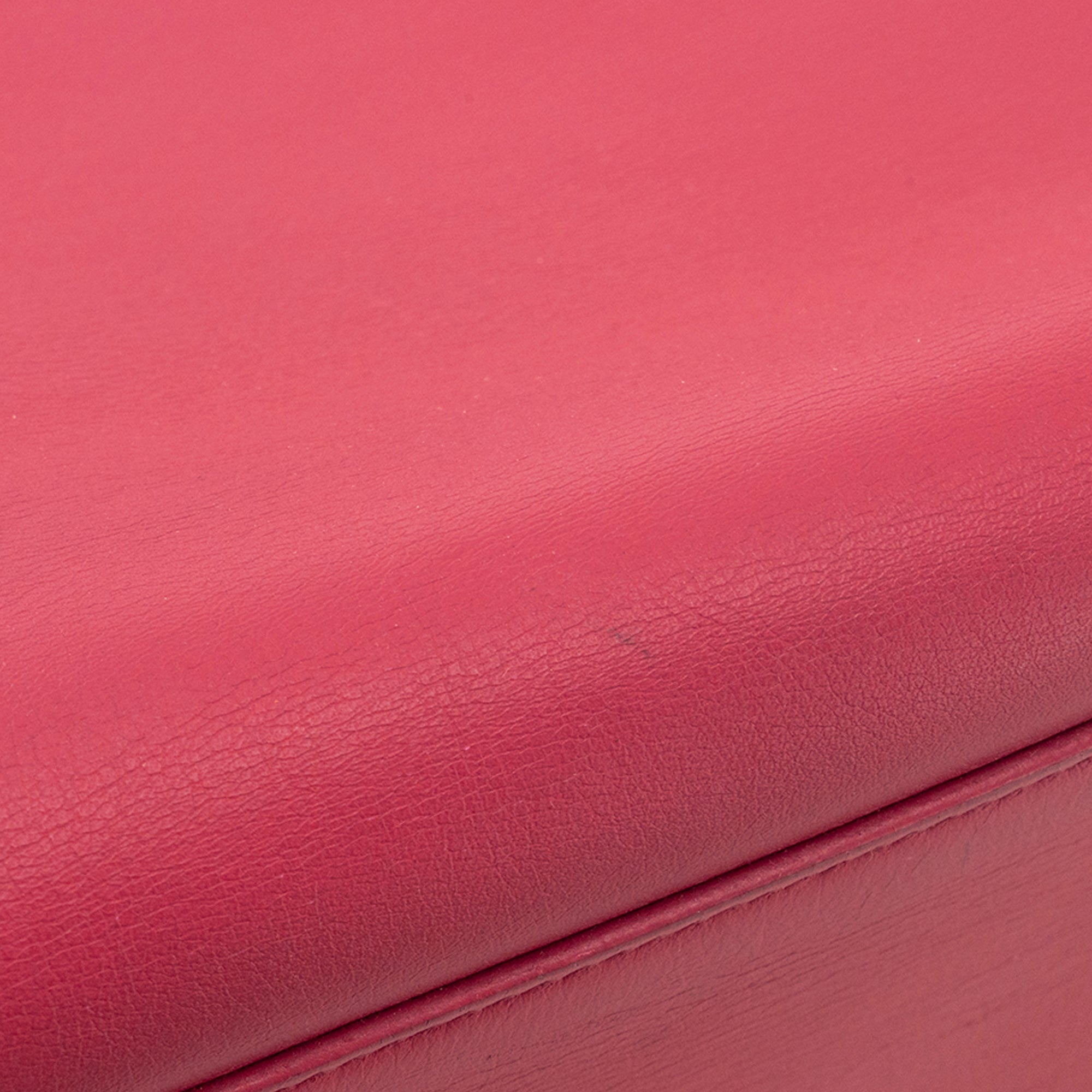 SAINT LAURENT - Sac de Jour Small Saint Laurent en cuir lisse rose