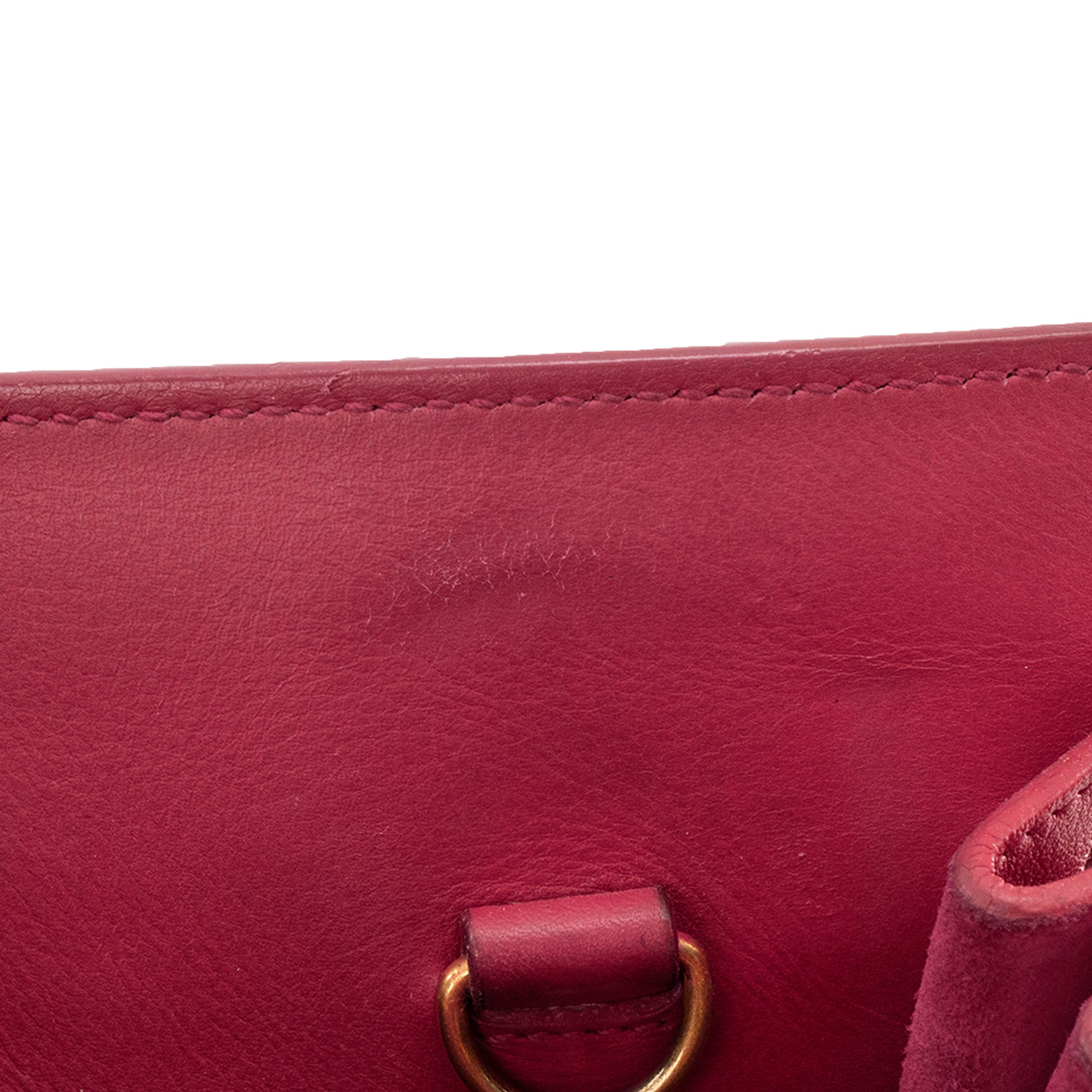 SAINT LAURENT - Sac de Jour Small Saint Laurent en cuir lisse rose